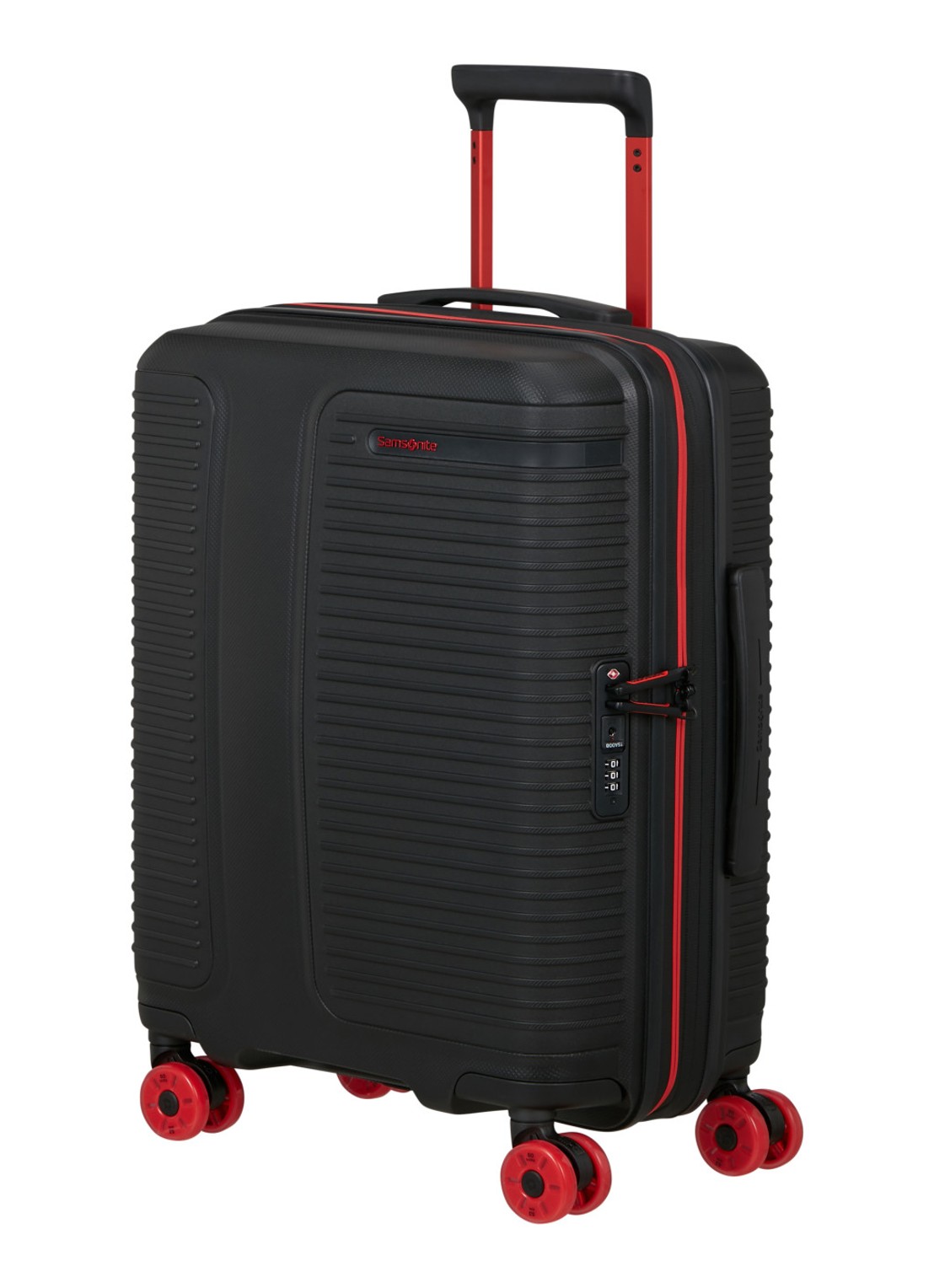 Samsonite Prodiver vergrootbare spinner 55 cm - voorkant 4 zwart