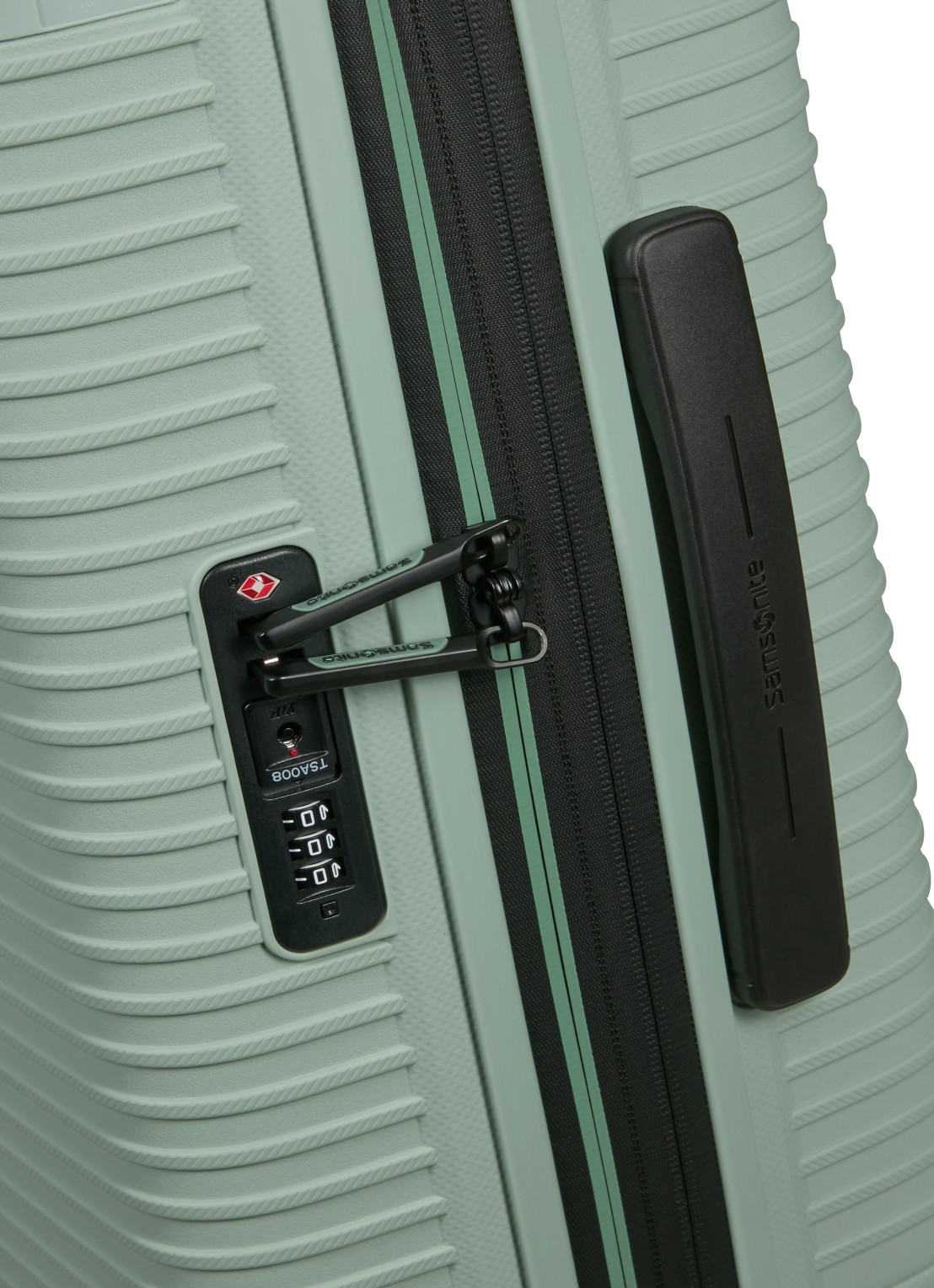 Samsonite Prodiver vergrootbare spinner 55 cm - detail lindegroen