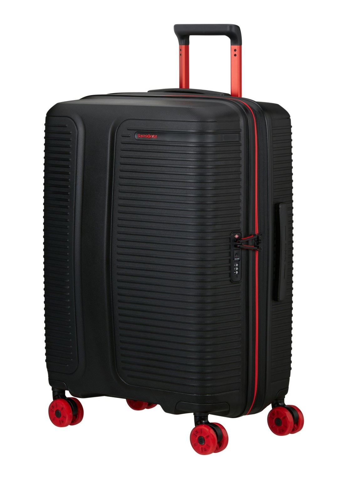 Samsonite Prodiver vergrootbare spinner 69 cm - voorkant 4 zwart
