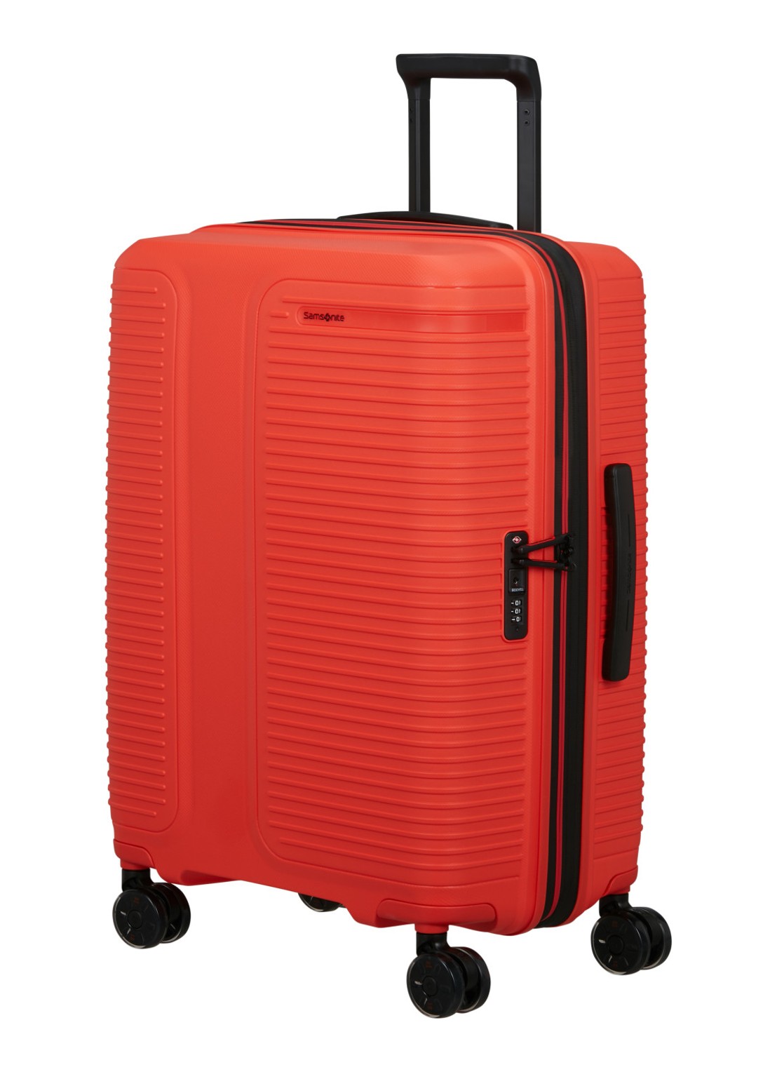 Samsonite Prodiver vergrootbare spinner 69 cm - achterkant 3 oranjerood