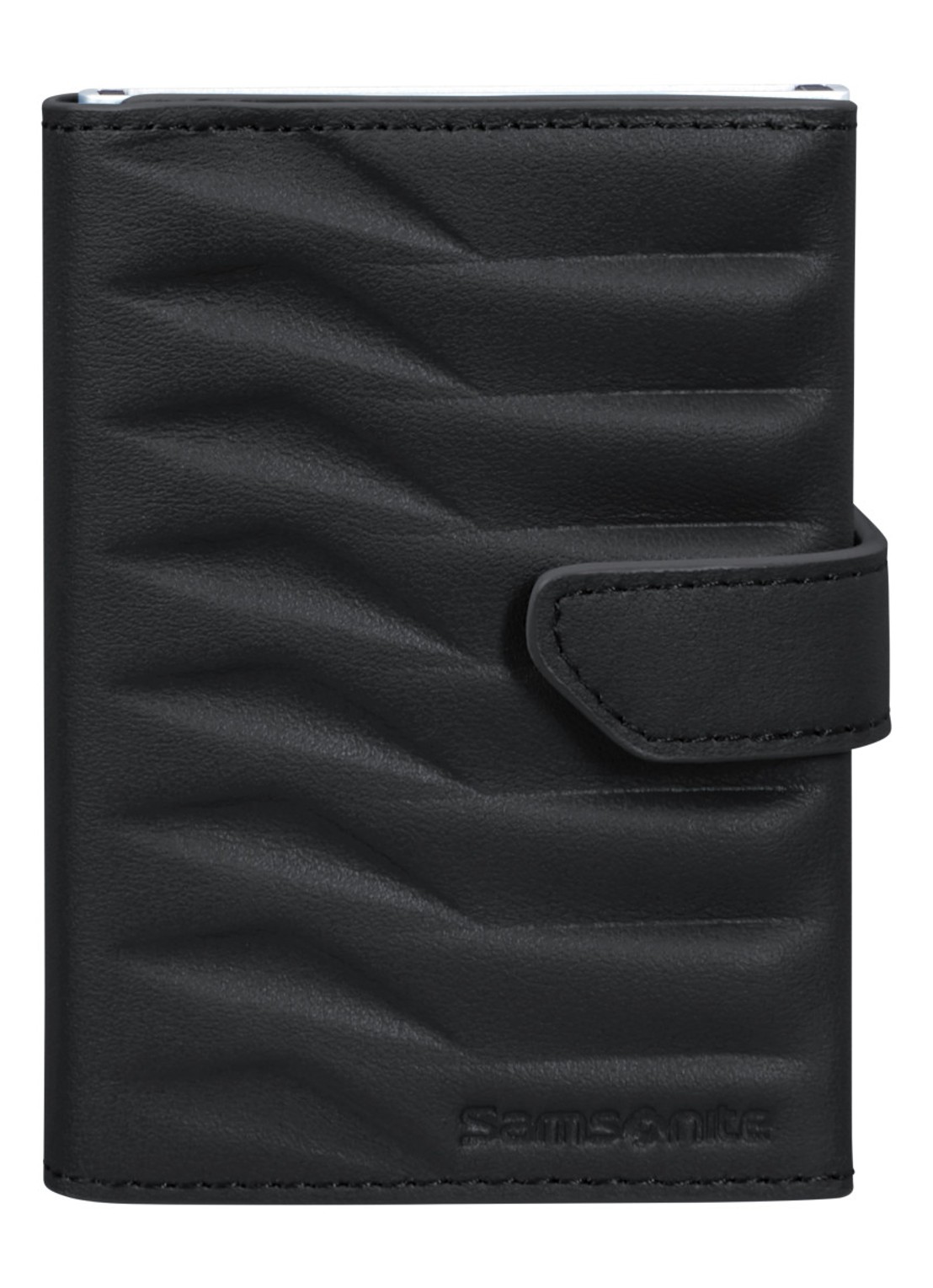 Samsonite Proxis pasjeshouder van leer - voorkant 2 zwart