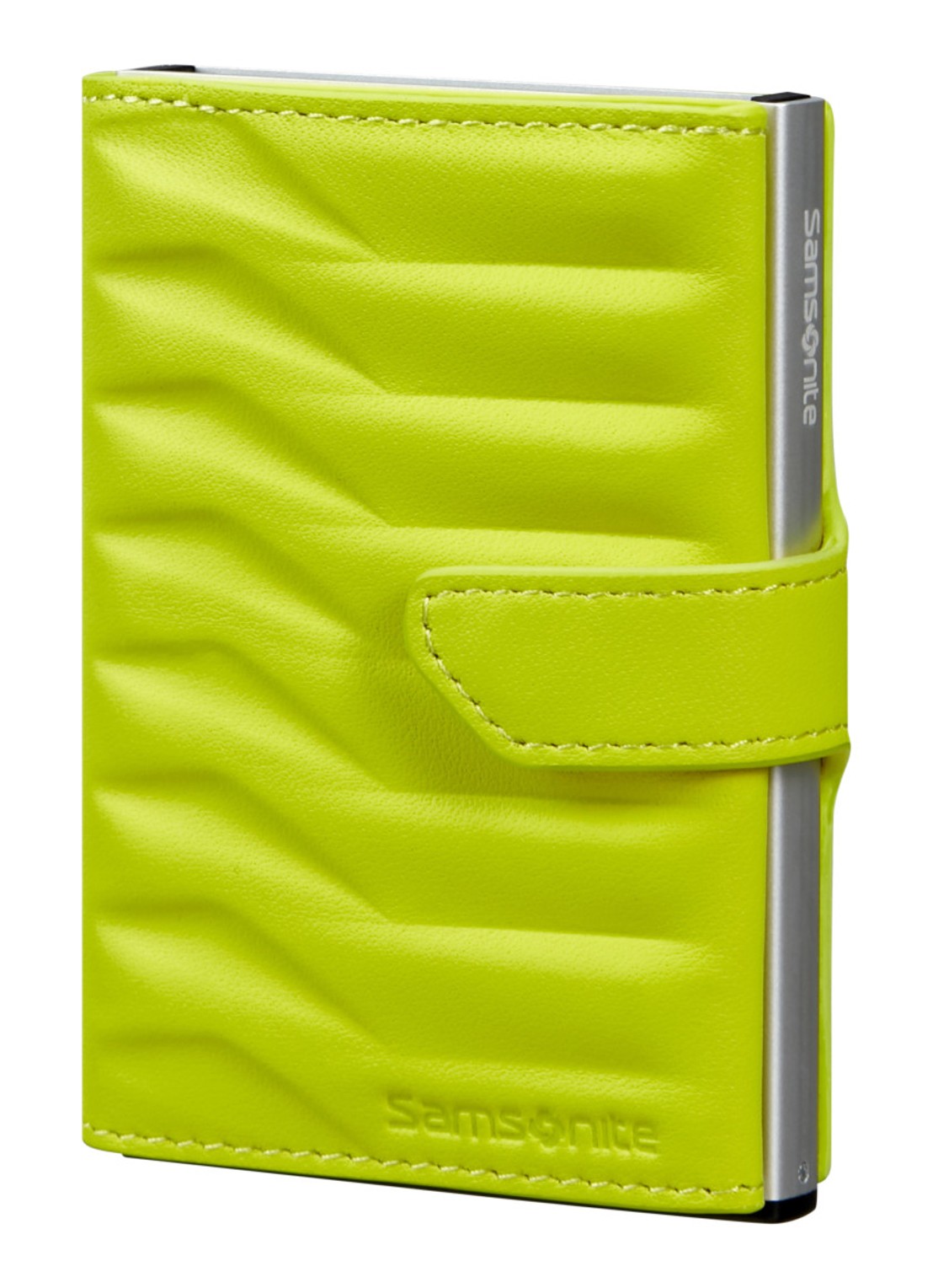 Samsonite Proxis pasjeshouder van leer - detail lime