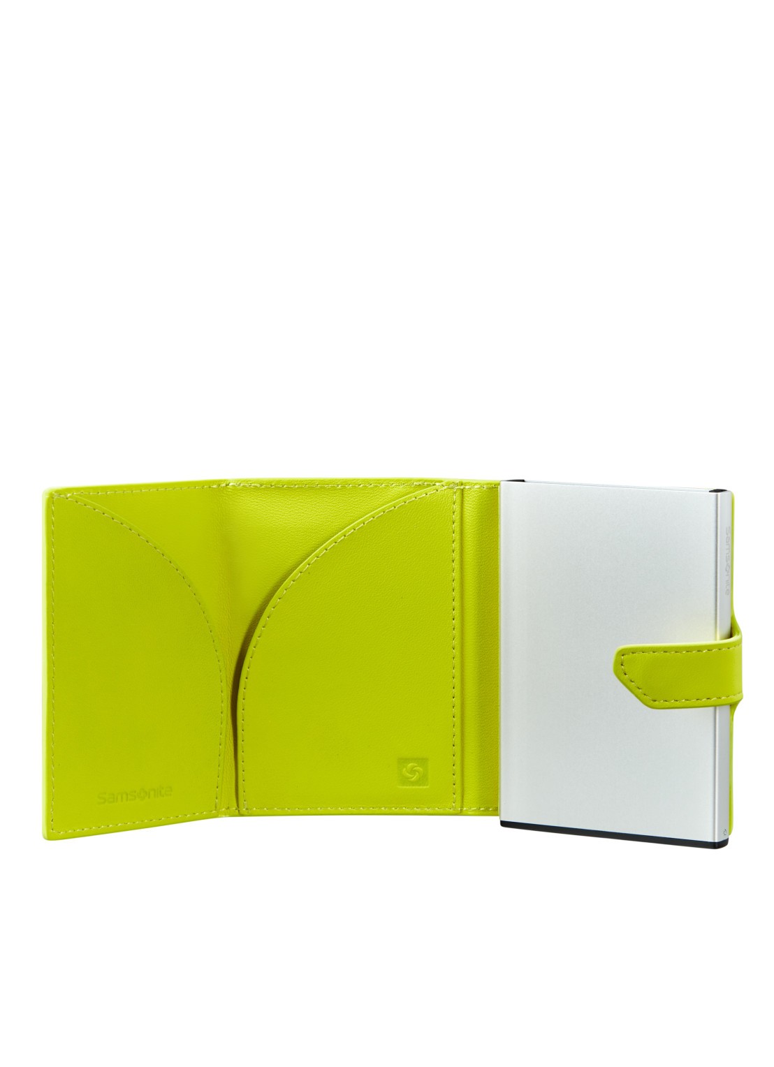 Samsonite Proxis pasjeshouder van leer - voorkant 3 lime