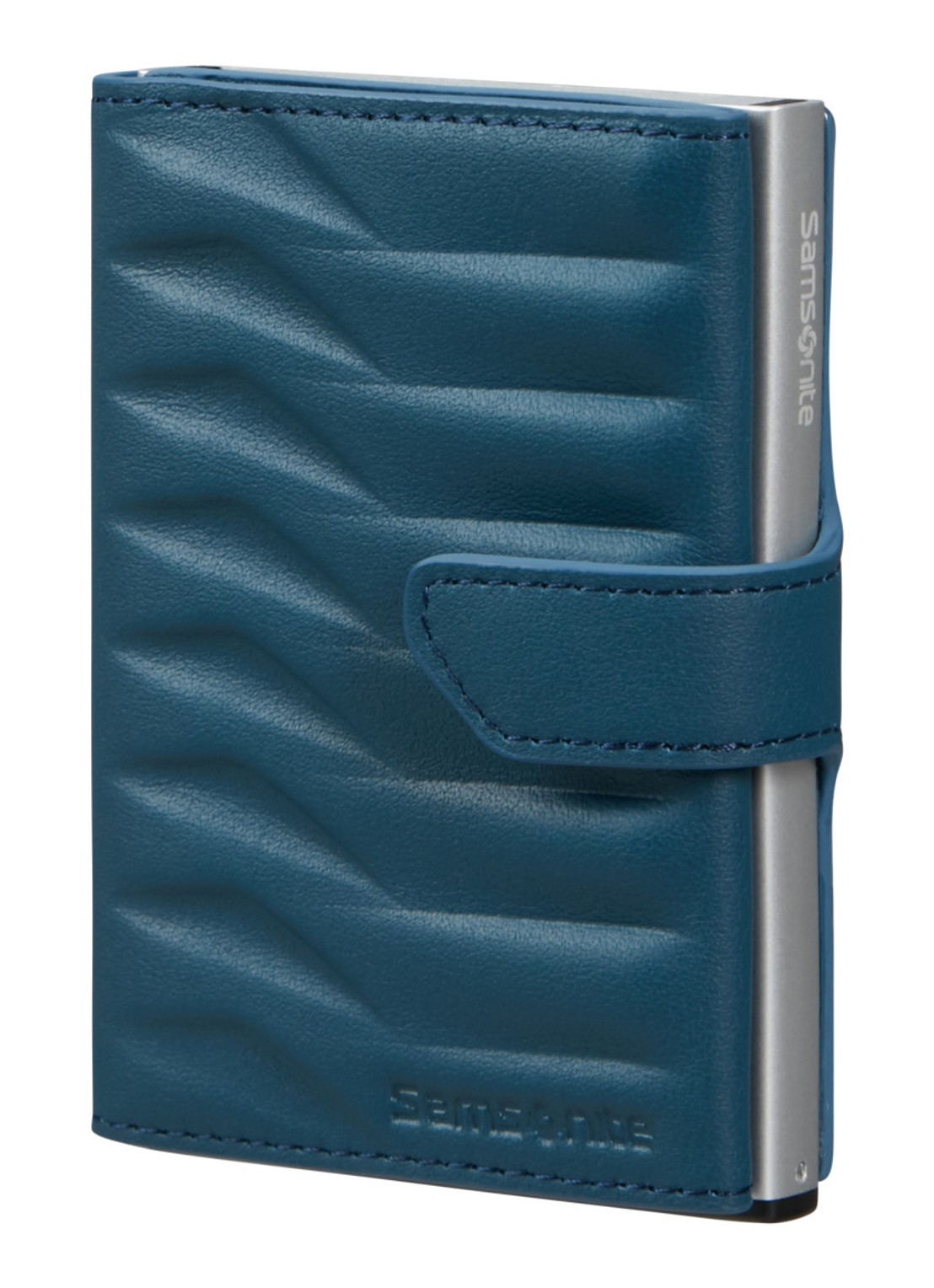 Samsonite Proxis pasjeshouder van leer - detail 4 petrol