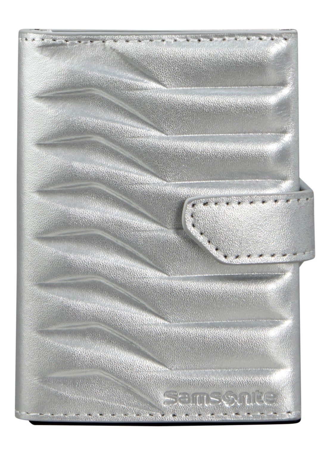 Samsonite Proxis pasjeshouder van leer - voorkant zilver