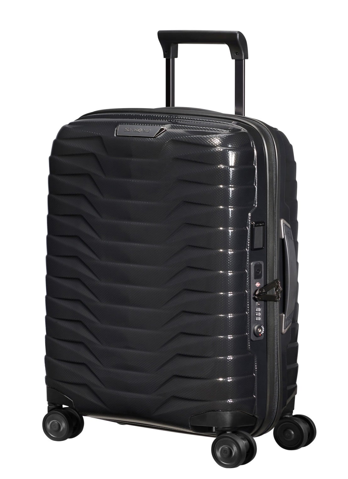 Samsonite Proxis spinner 55 cm  - voorkant 2 zwart