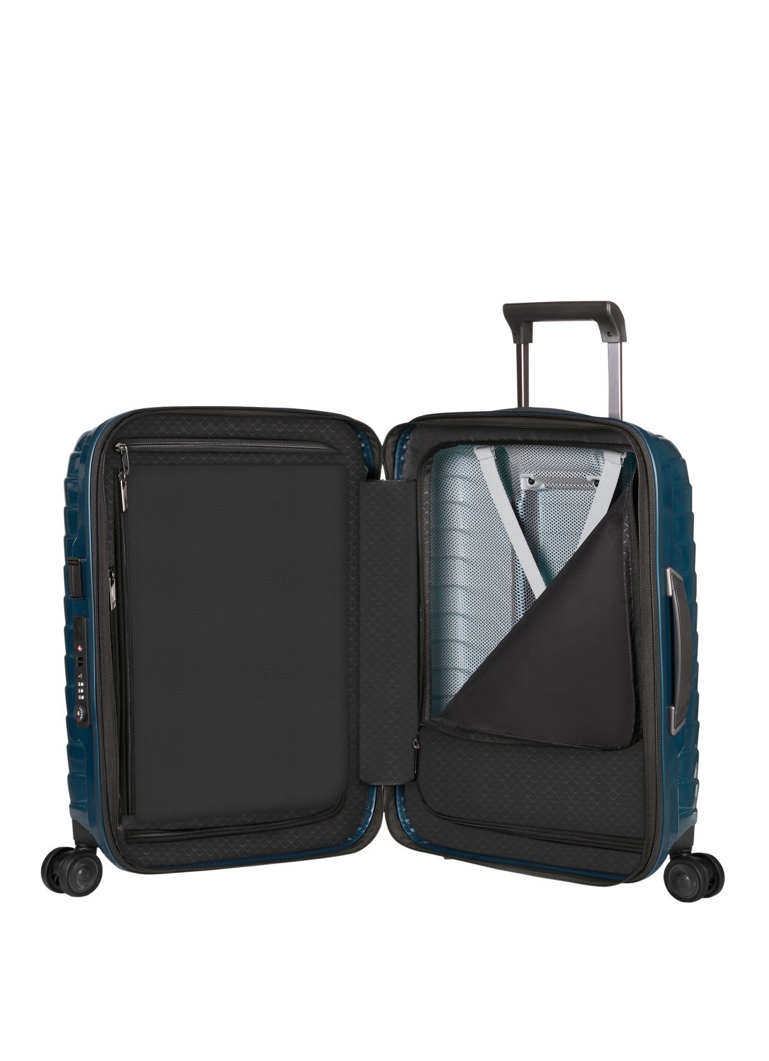 Samsonite Proxis spinner 55 cm - detail 2 petrolgroen