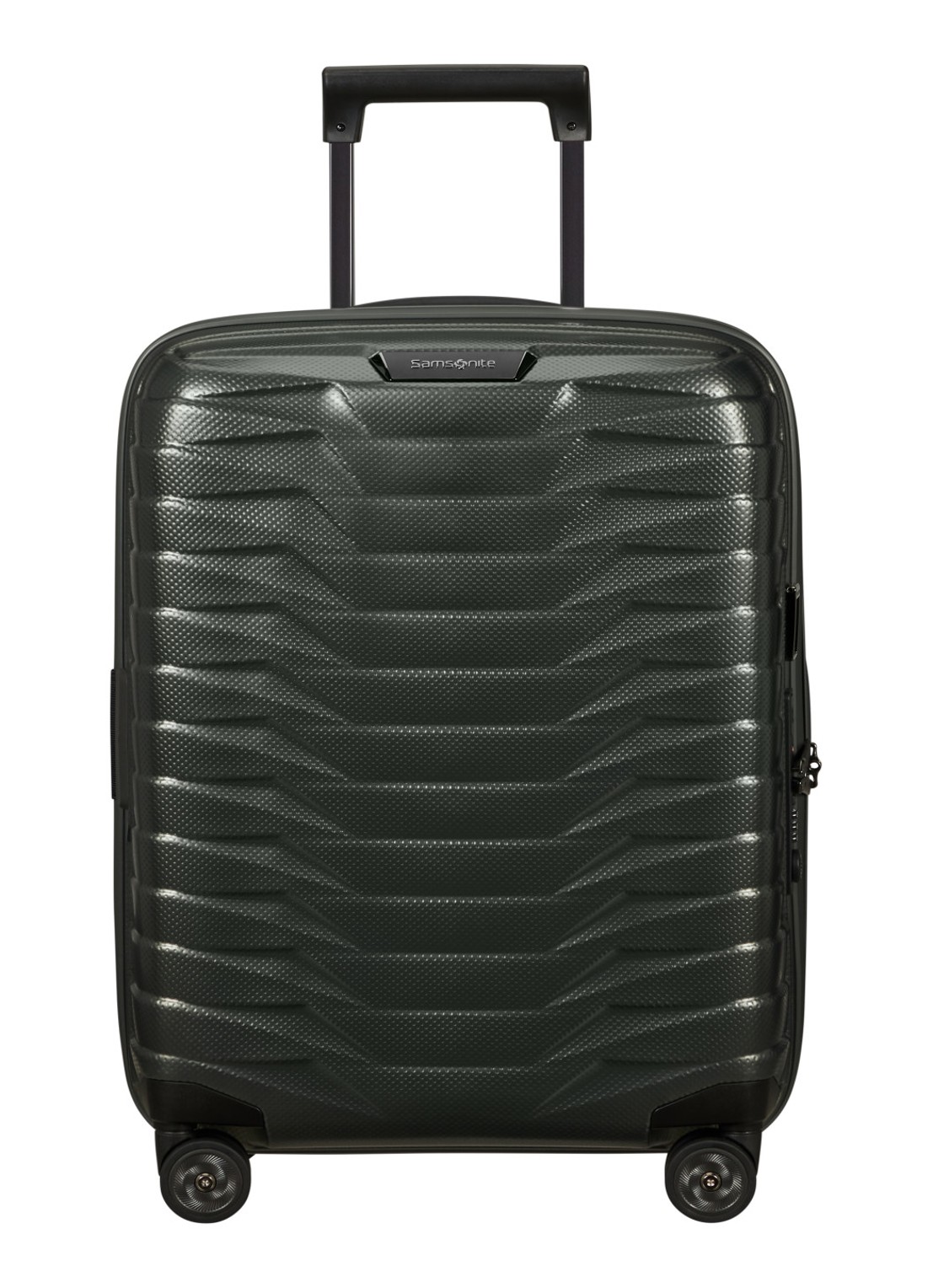 Samsonite Proxis spinner 55 cm  - voorkant bronsgroen