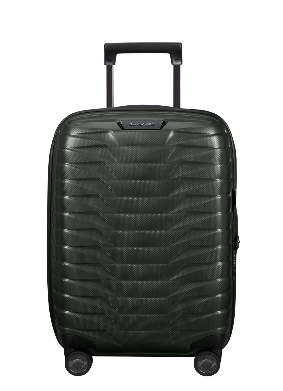 Samsonite Proxis spinner 55 cm  - voorkant 2 bronsgroen
