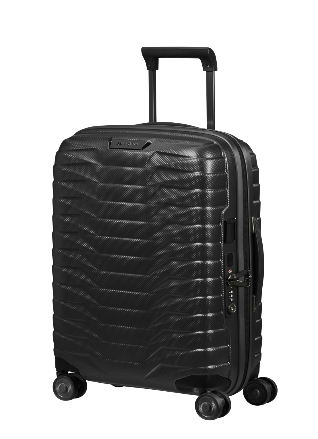 Samsonite Proxis spinner 55 cm  - voorkant 2 antraciet