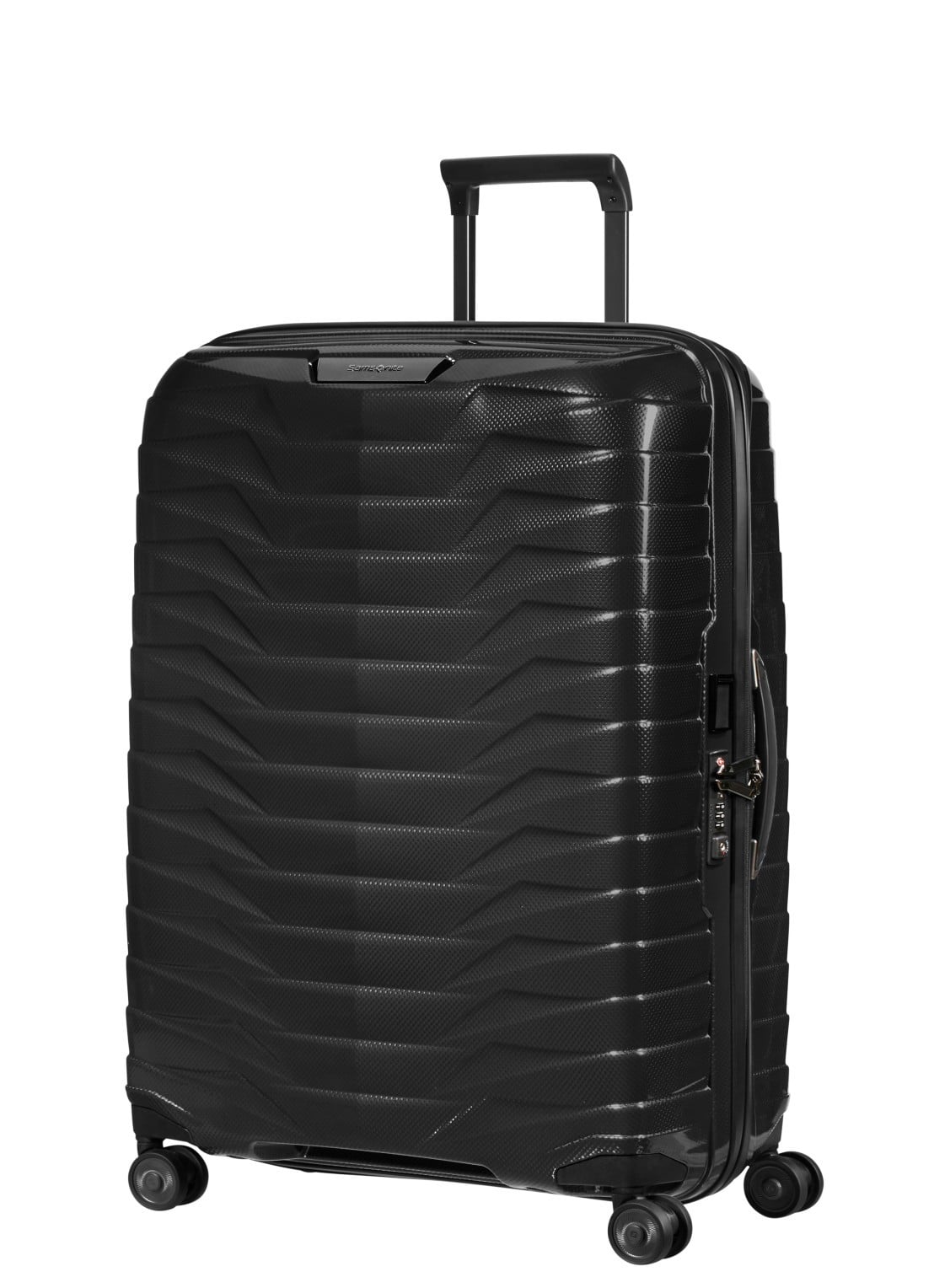 Samsonite Proxis spinner 69 cm - voorkant 6 zwart