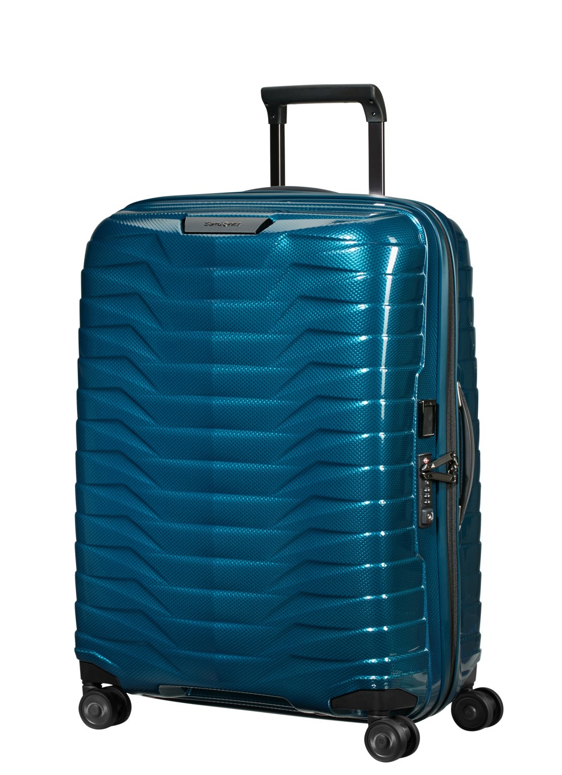 Samsonite Proxis spinner 69 cm  - voorkant 5 petrol