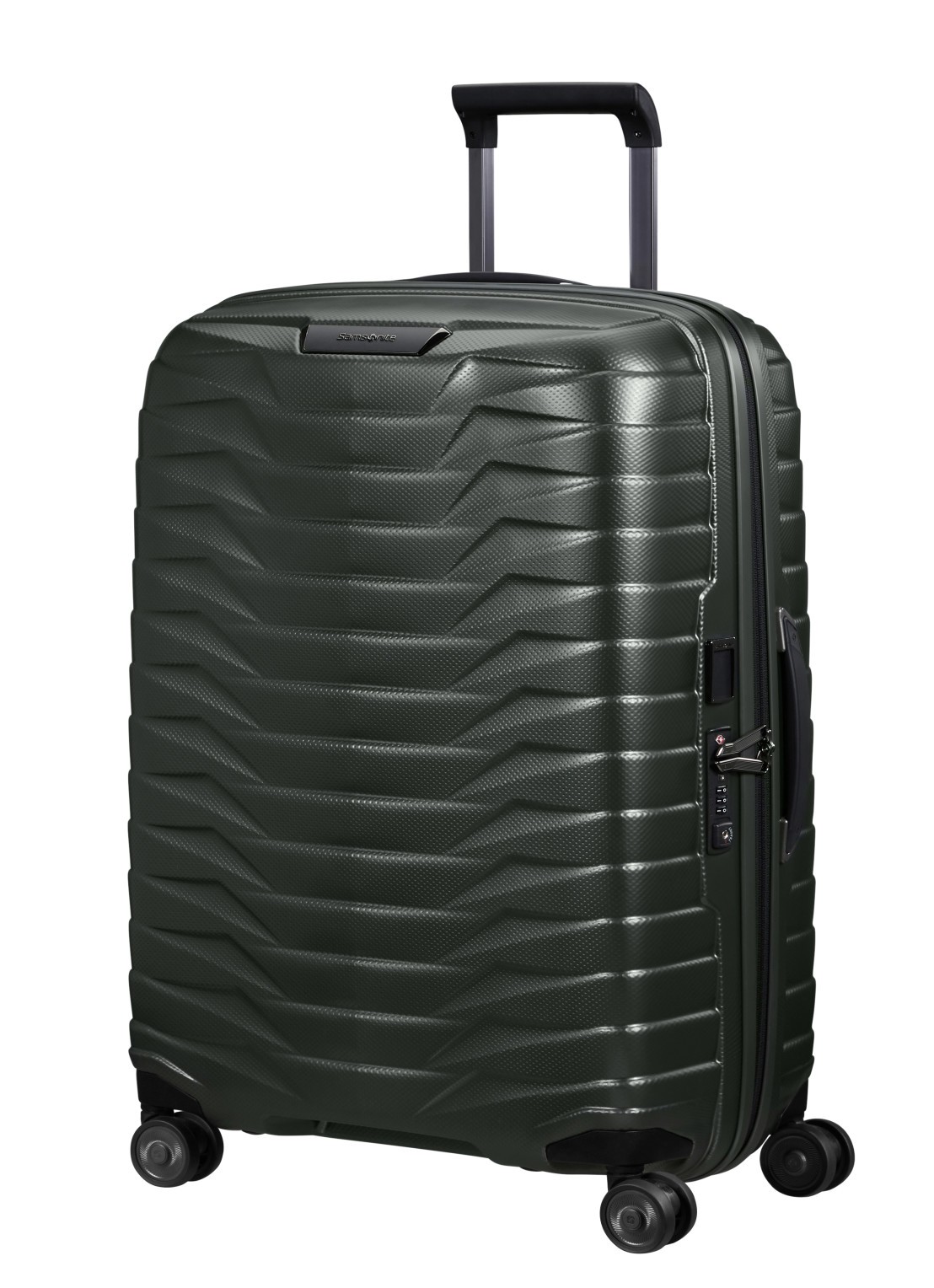 Samsonite Proxis spinner 69 cm - voorkant 2 donkergrijs