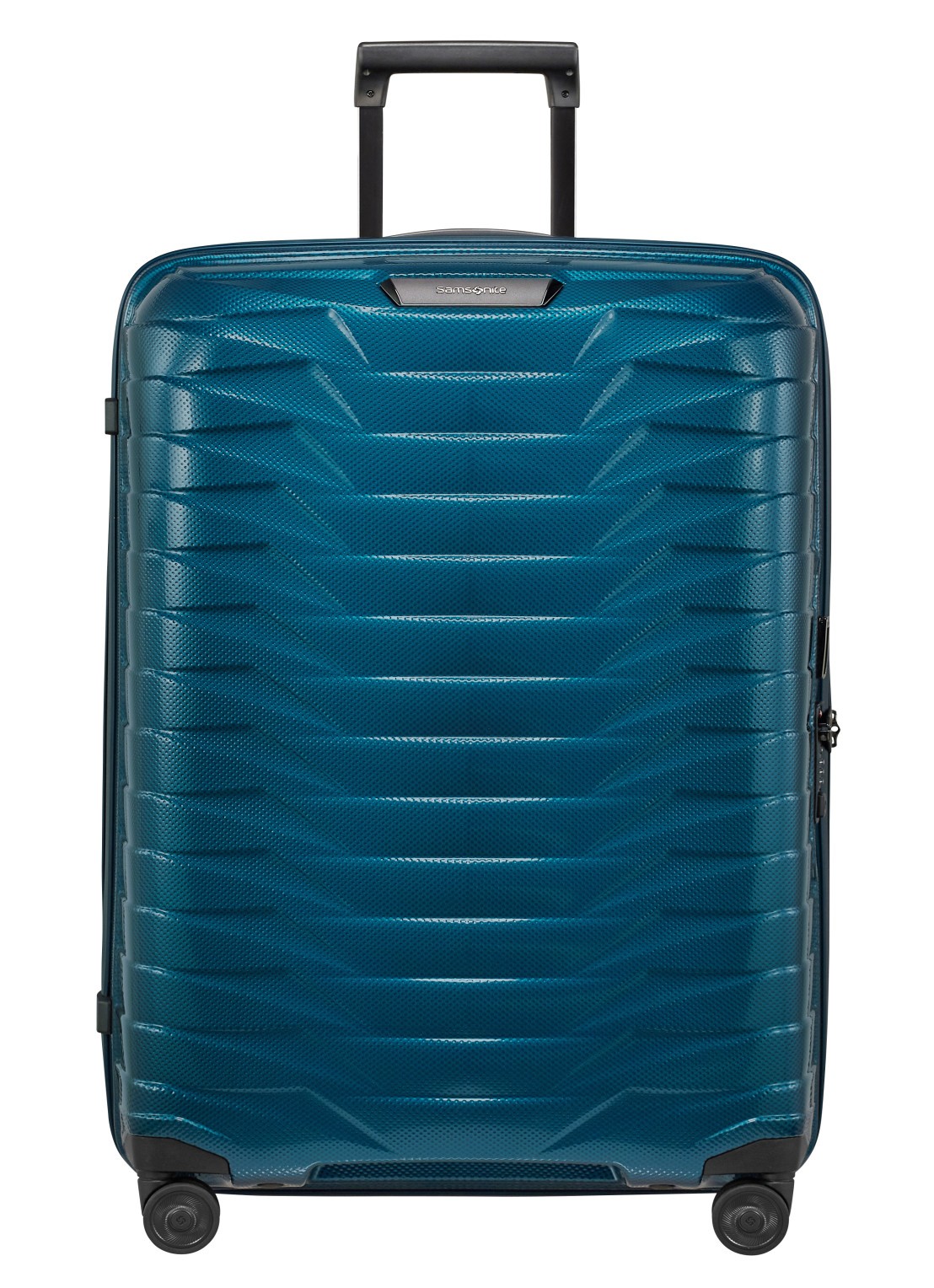 Samsonite Proxis spinner 75 cm - voorkant 5 petrol