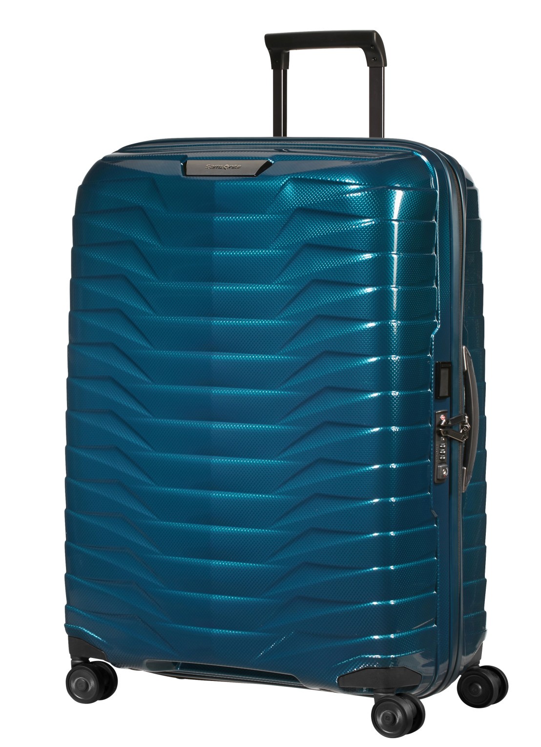Samsonite Proxis spinner 75 cm - voorkant 6 petrol