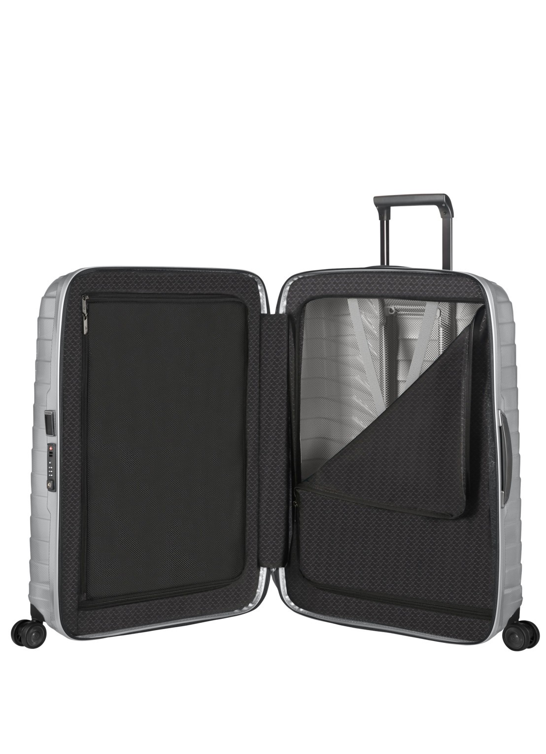 Samsonite Proxis spinner 75 cm  - detail zilver