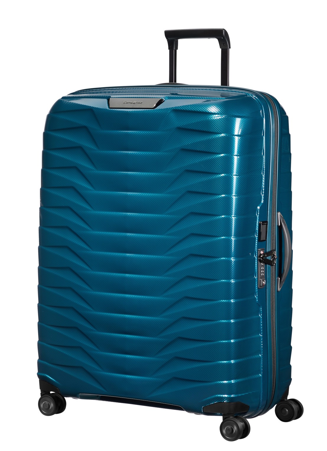 Samsonite Proxis spinner 81 cm  - voorkant 3 petrol