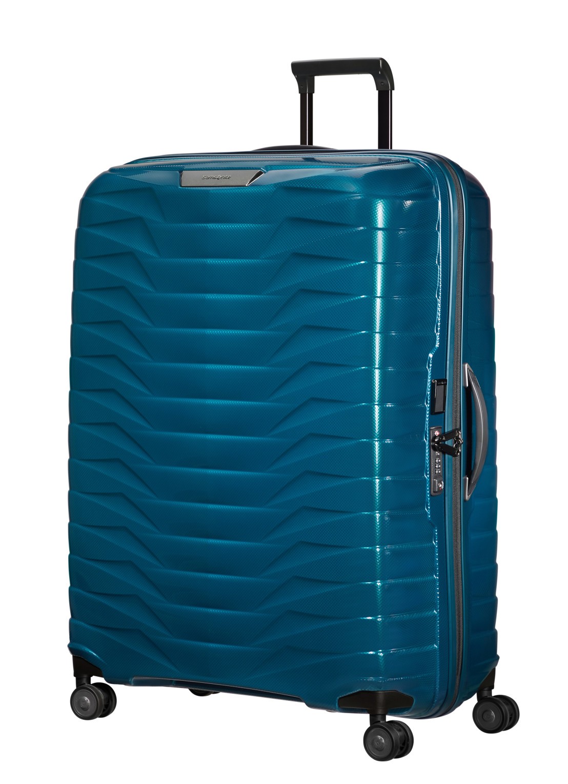 Samsonite Proxis spinner 86 cm - voorkant 2 petrol