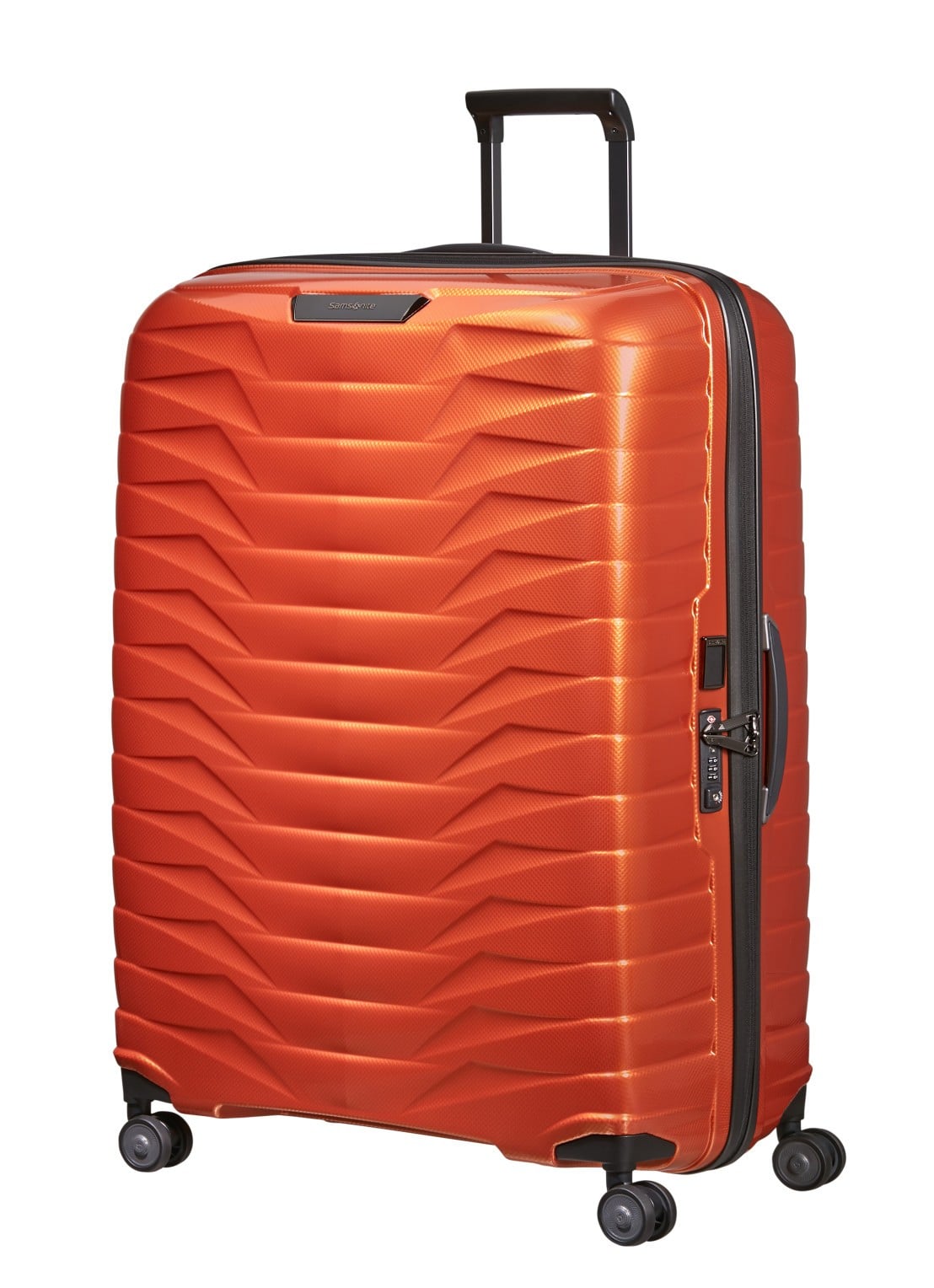 Samsonite Proxis spinner 86 cm  - voorkant 2 oranjerood