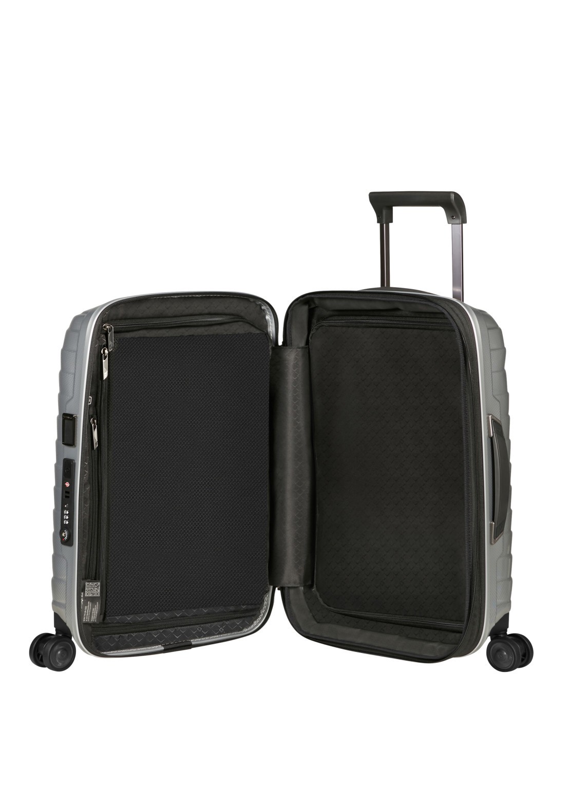 Samsonite Proxis uitbreidbare spinner 55 cm - detail zilver