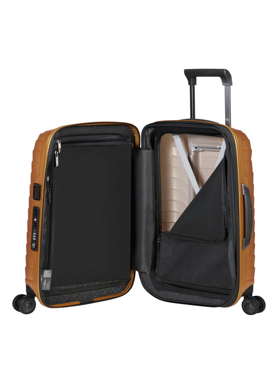 Samsonite Proxis uitbreidbare spinner 55 cm - detail goud