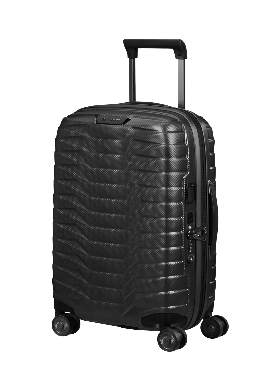 Samsonite Proxis uitbreidbare spinner 55 cm - voorkant 2 antraciet