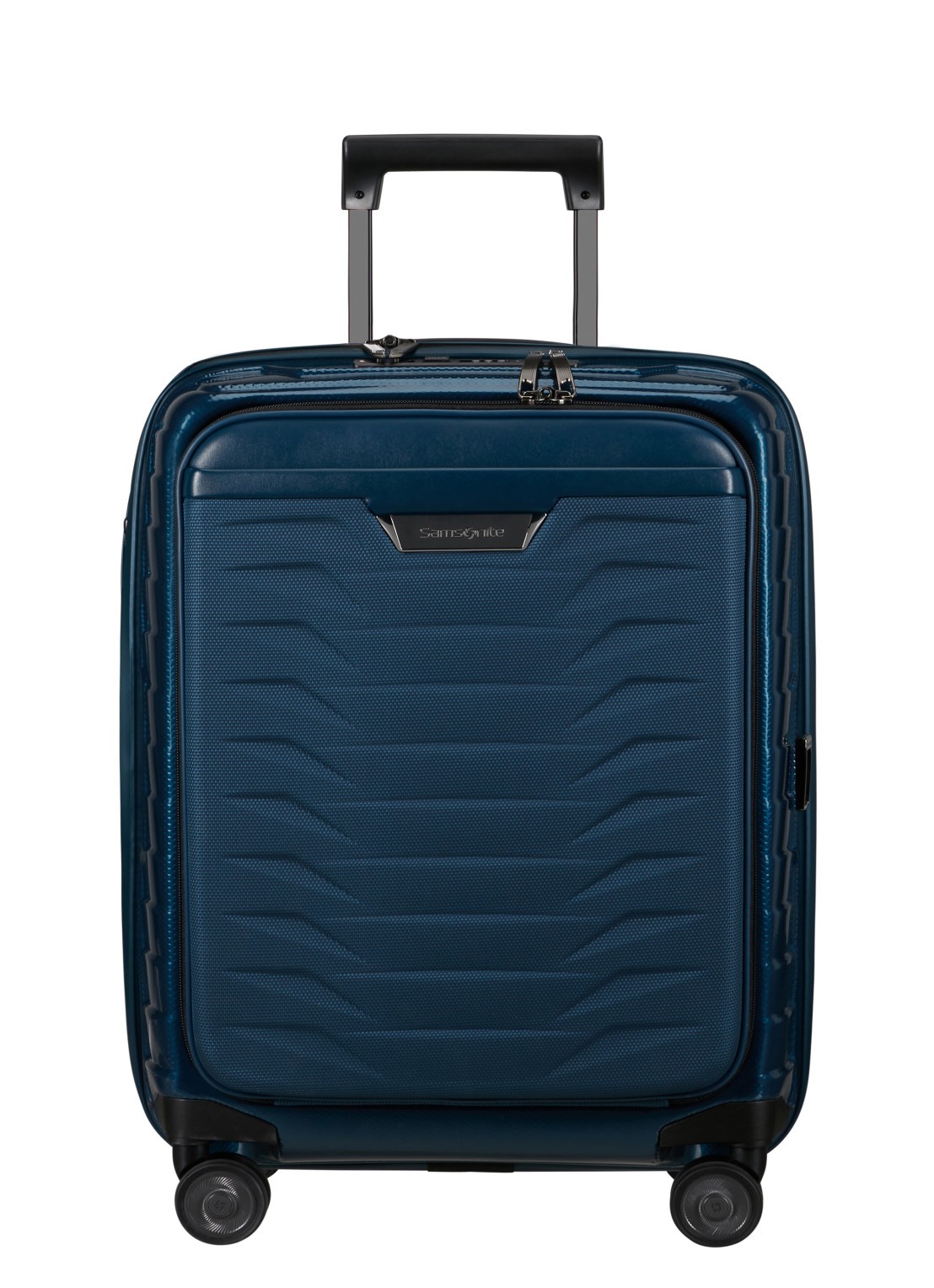 Samsonite Proxis vergrootbare spinner 55 cm - voorkant petrol