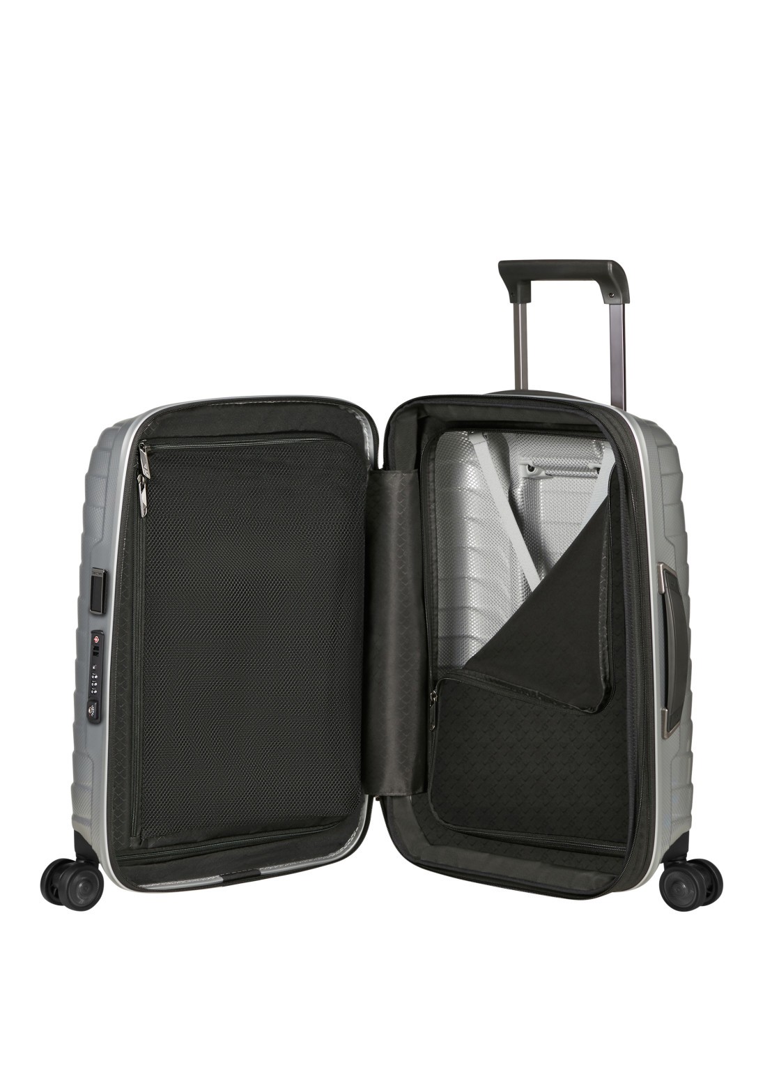 Samsonite Proxis vergrootbare spinner 55 cm - detail 3 zilver