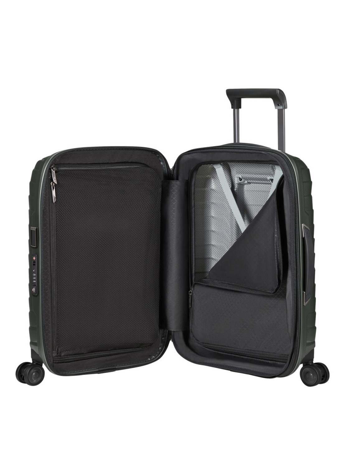 Samsonite Proxis vergrootbare spinner 55 cm - detail 4 donkergroen