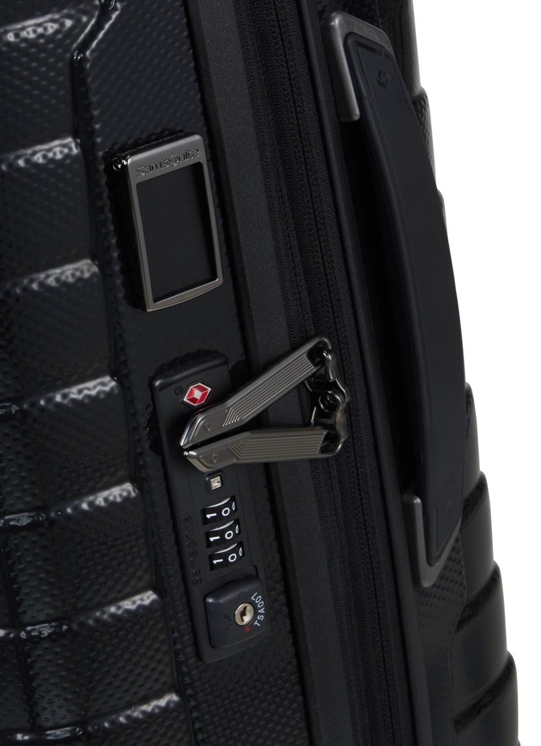 Samsonite Proxis vergrootbare spinner 55 cm - detail 5 zwart