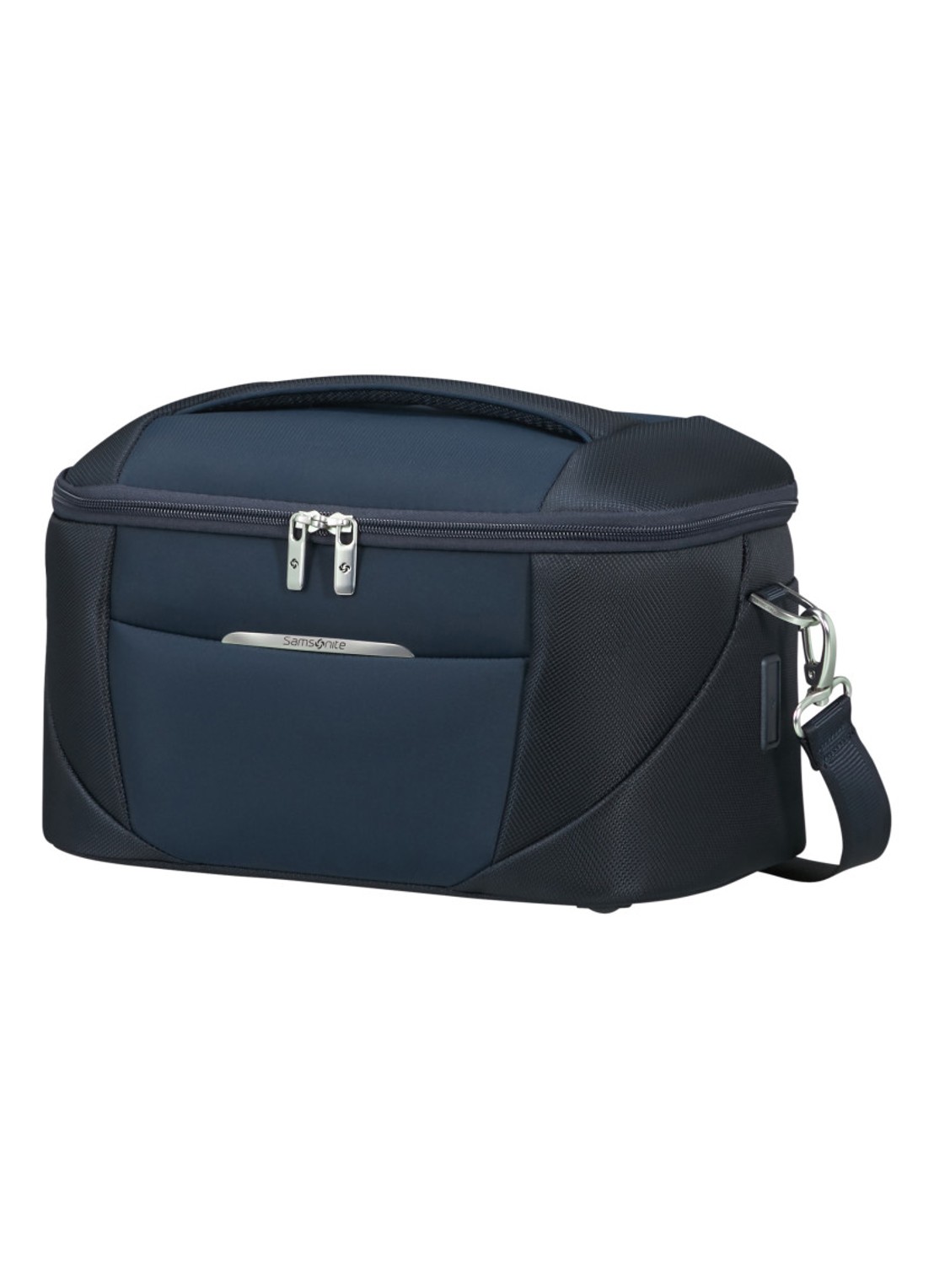 Samsonite Re-Lite beautycase met afneembare schouderriem - voorkant 2 midnight blue