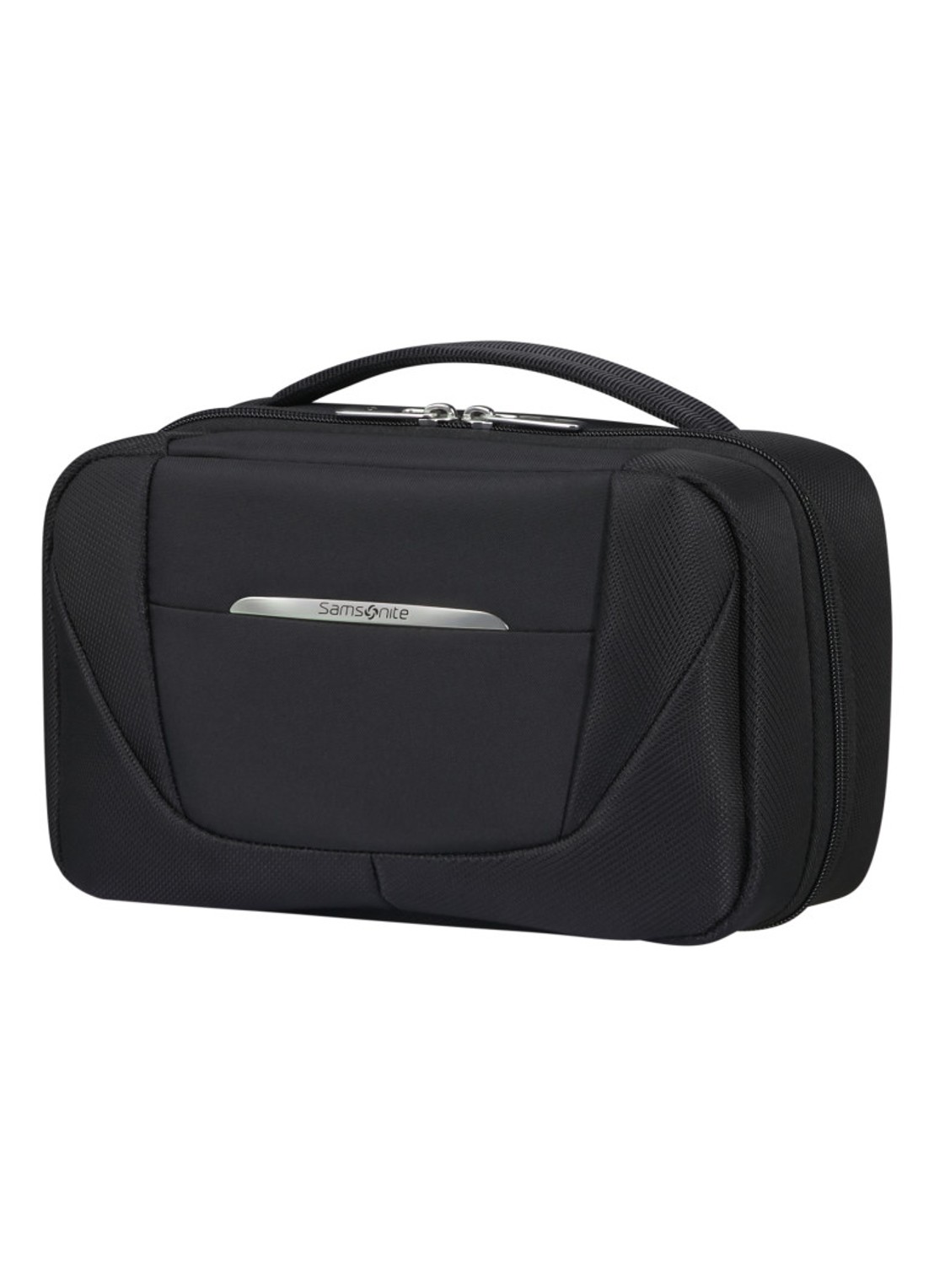 Samsonite Re-Lite toilettas met logo - voorkant 3 black