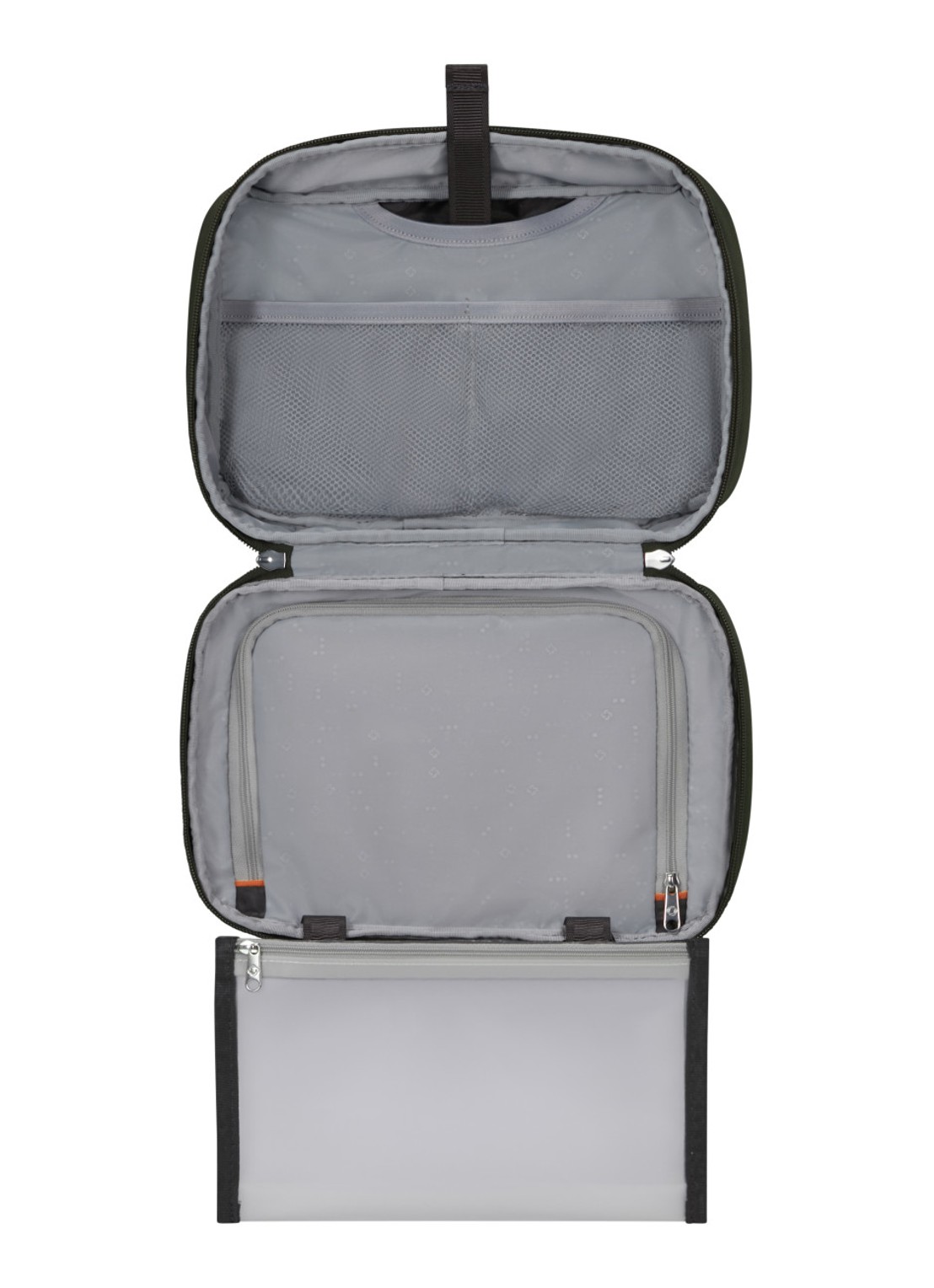 Samsonite Re-Lite toilettas met logo - voorkant 2 climbing ivy / bronsgroen
