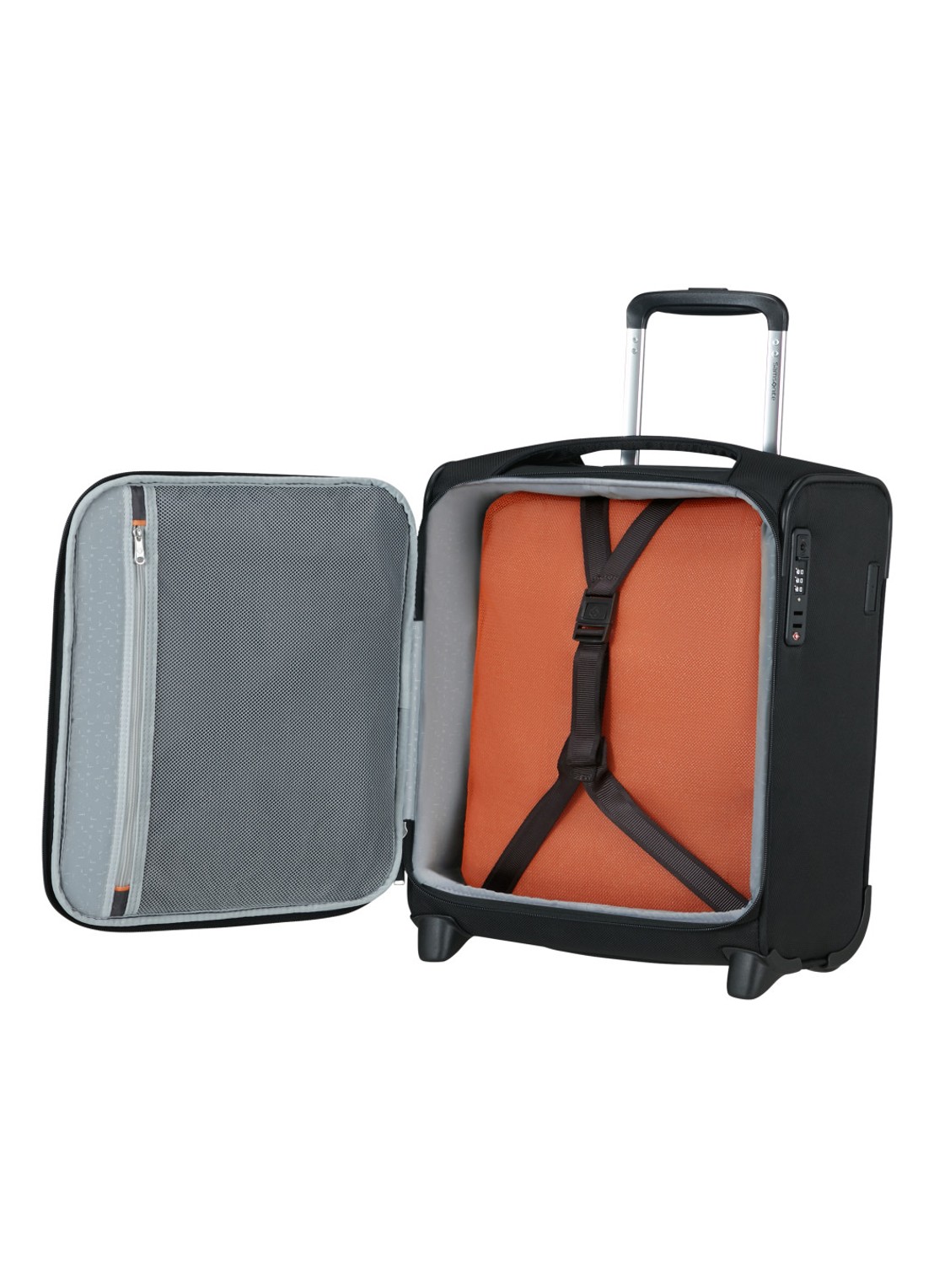 Samsonite Re-Lite trolley 45 cm - voorkant 2 black