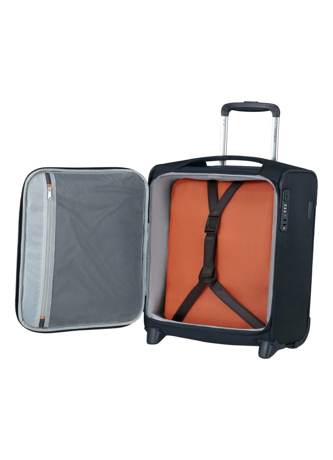 Samsonite Re-Lite trolley 45 cm - voorkant 2 midnight blue