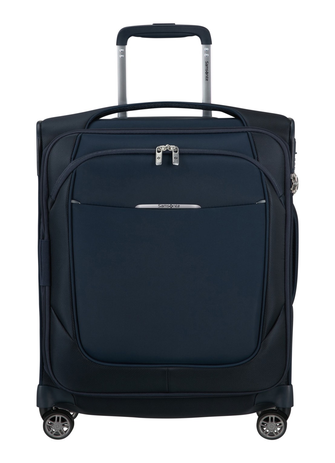Samsonite Re-Lite vergrootbare spinner 55 cm - voorkant 4 midnight-blue