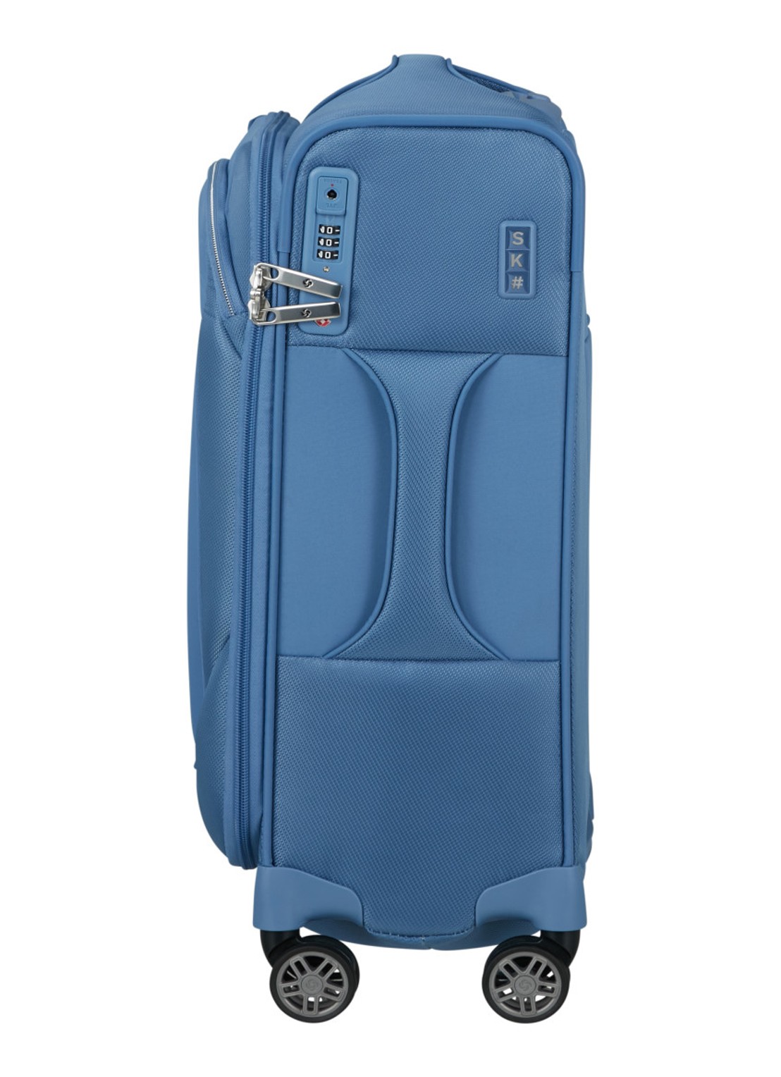 Samsonite Re-Lite vergrootbare spinner 55 cm  - detail capri blue