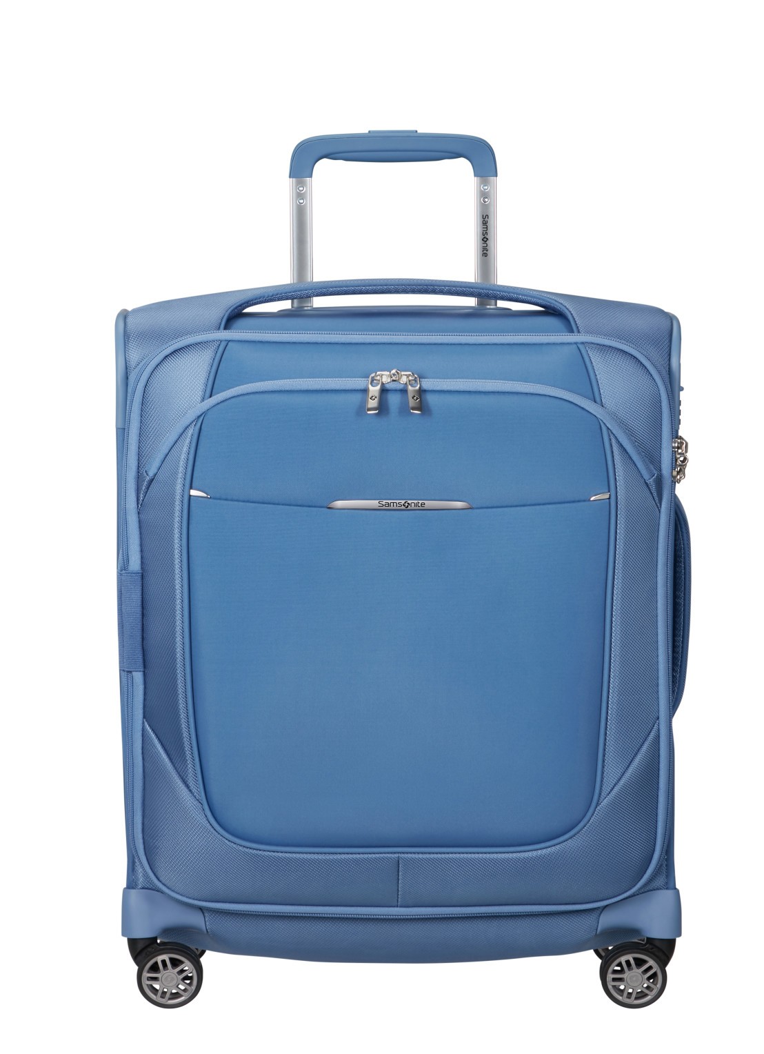 Samsonite Re-Lite vergrootbare spinner 55 cm  - voorkant 4 capri blue