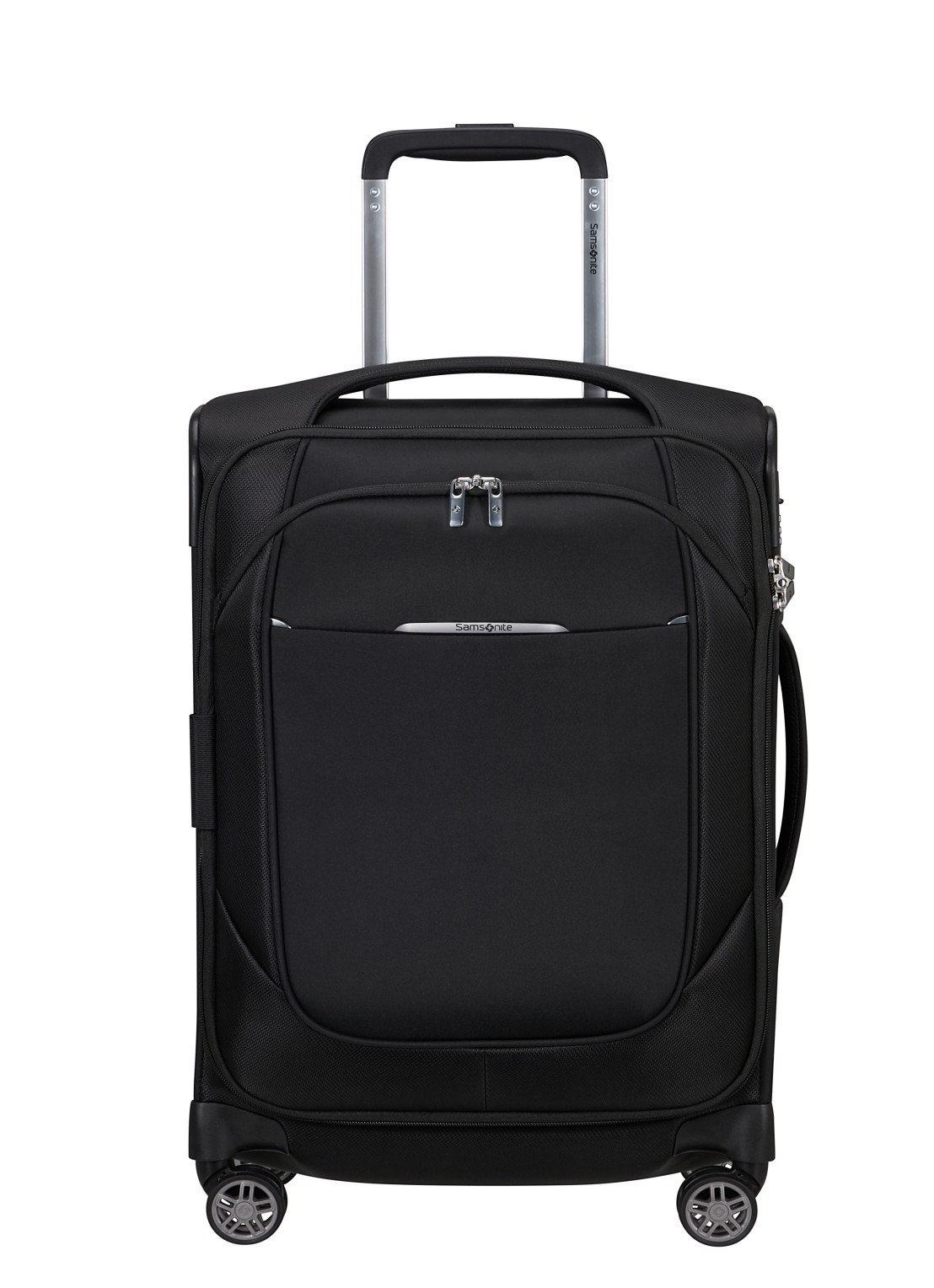 Samsonite Re-Lite vergrootbare spinner 55 cm - voorkant 4 black
