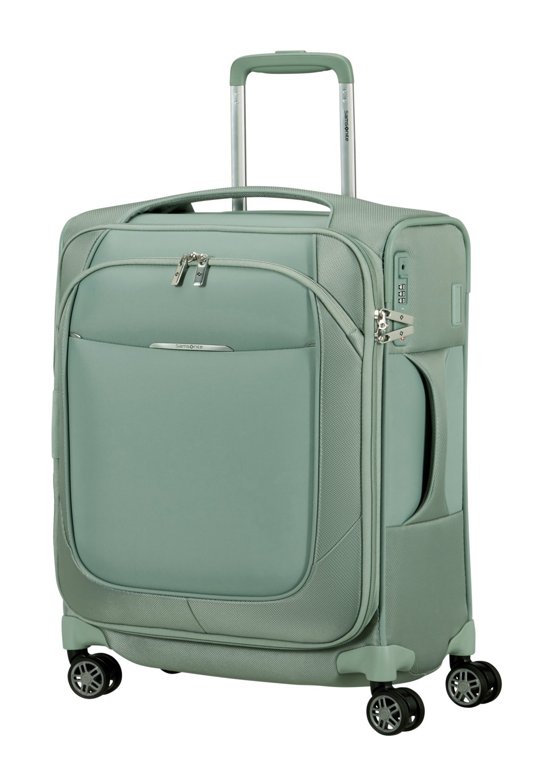 Samsonite Re-Lite vergrootbare spinner 55 cm - voorkant 4 lindegroen