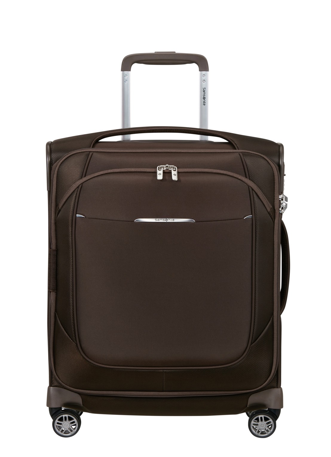 Samsonite Re-Lite vergrootbare spinner 55 cm - voorkant 2 donkerbruin