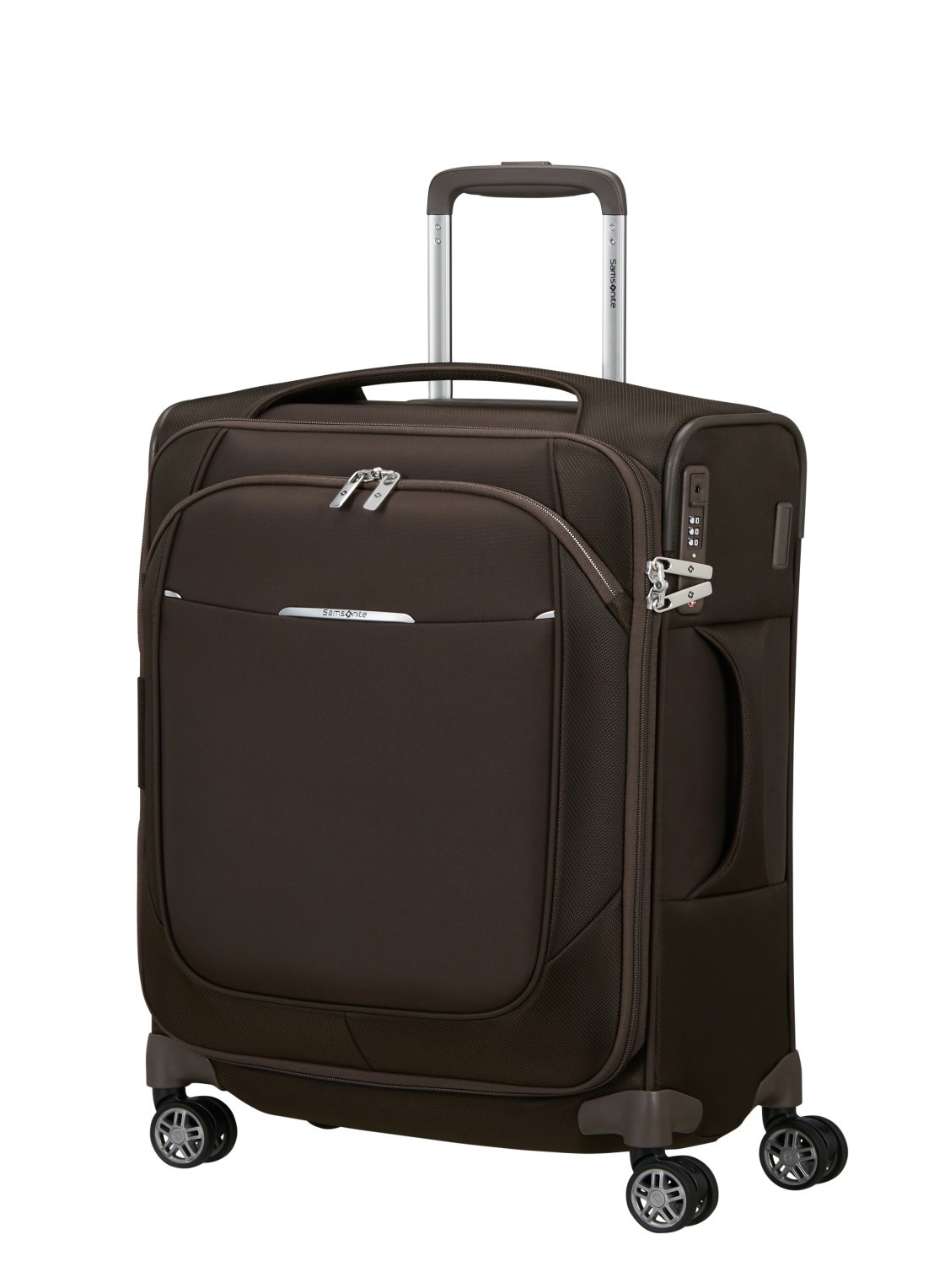 Samsonite Re-Lite vergrootbare spinner 55 cm - voorkant 3 donkerbruin