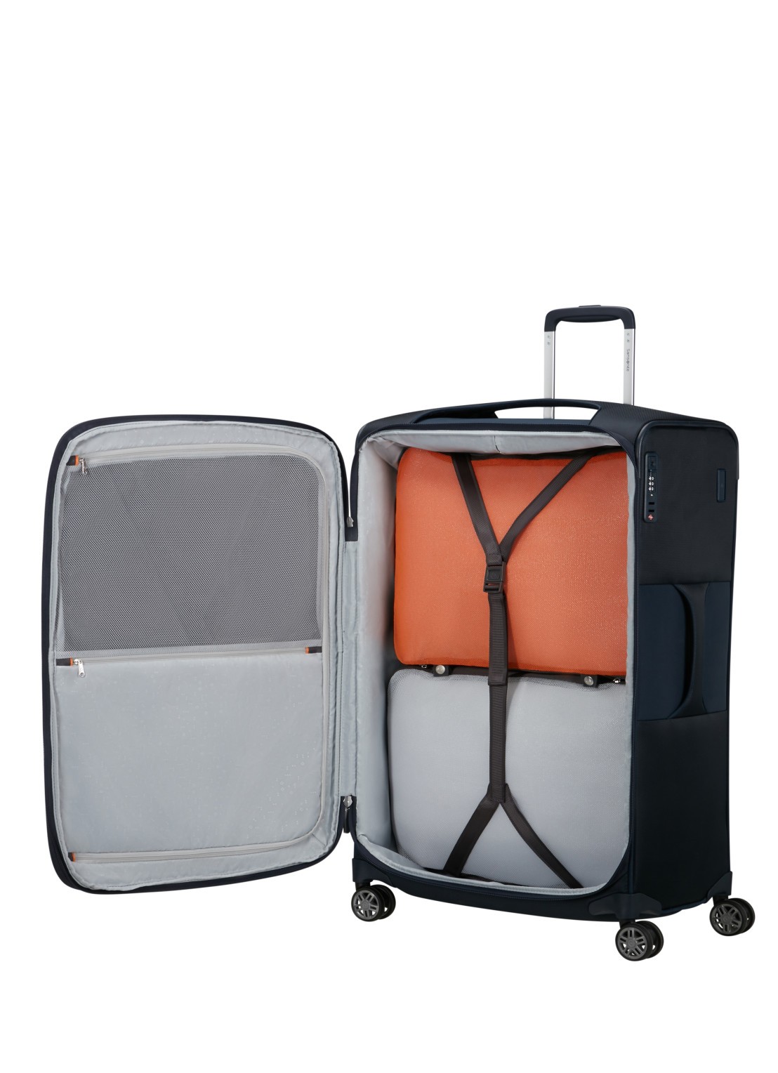 Samsonite Re-Lite vergrootbare spinner 78 cm - voorkant 4 midnight blue