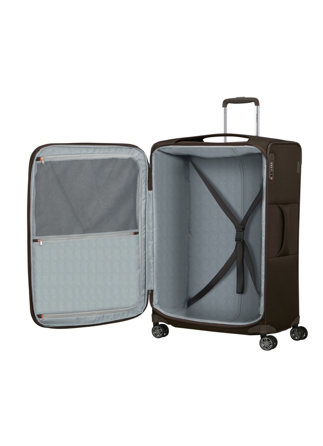 Samsonite Re-Lite vergrootbare spinner 78 cm - detail donkerbruin