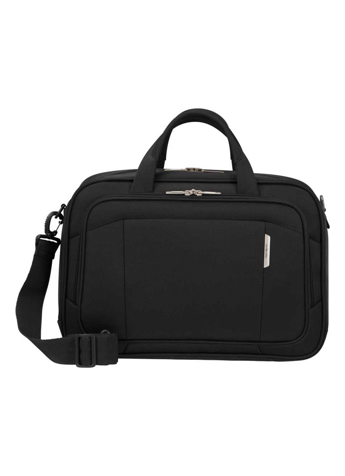 Samsonite Respark laptoptas met 15,6 inch laptopvak - voorkant ozone black / zwart
