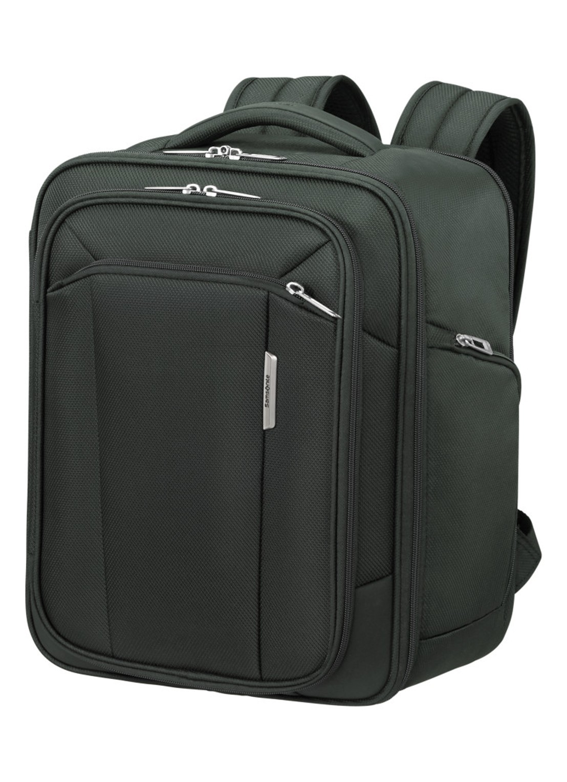 Samsonite Respark S rugzak met 15,6 inch laptopvak - voorkant 2 mosgroen
