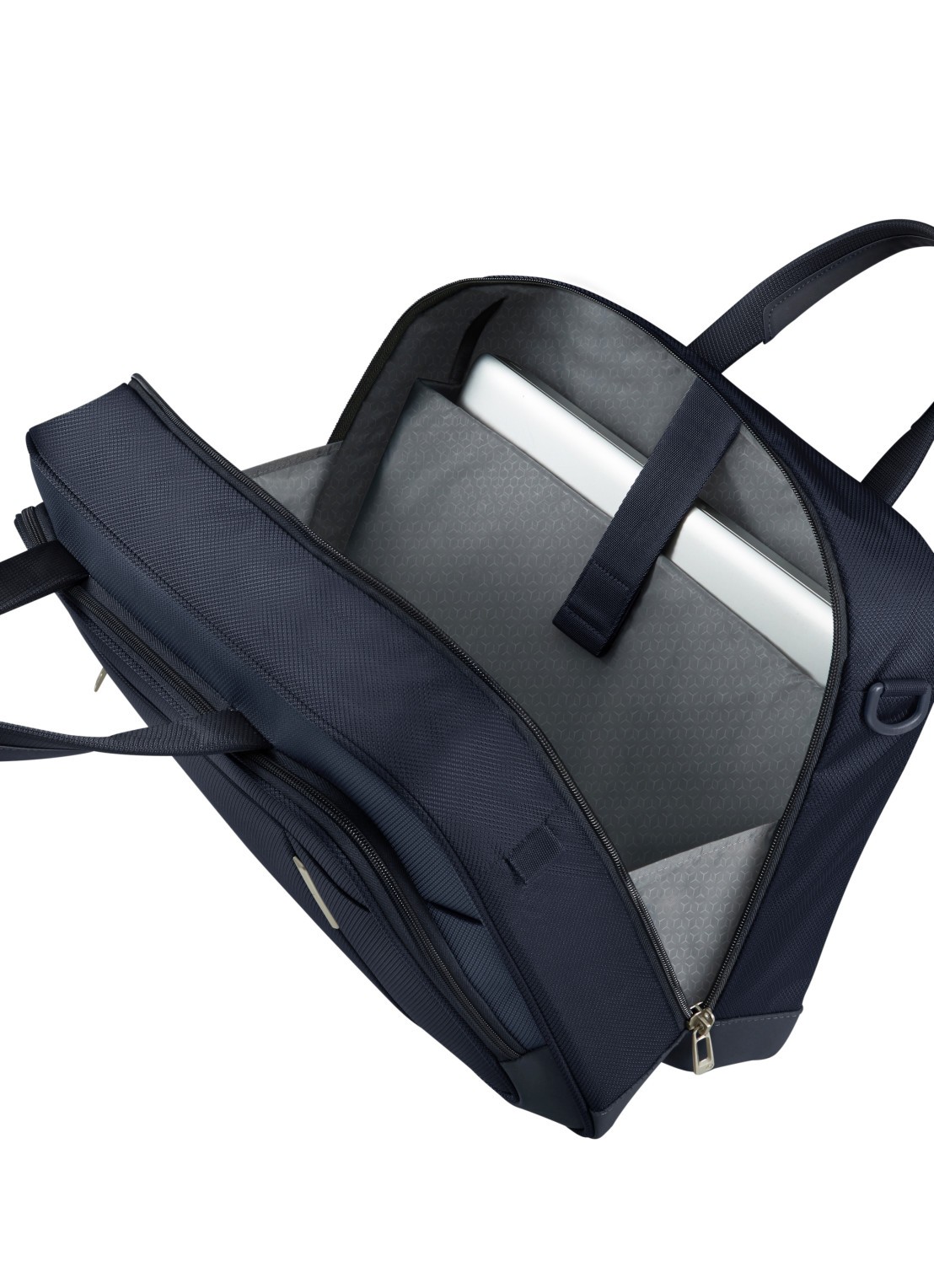Samsonite Respark schoudertas met 15,6 inch laptopvak - detail 4 donkerblauw