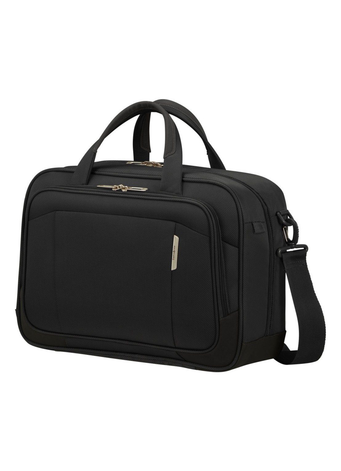 Samsonite Respark schoudertas met 15,6 inch laptopvak - voorkant 2 ozone black / zwart