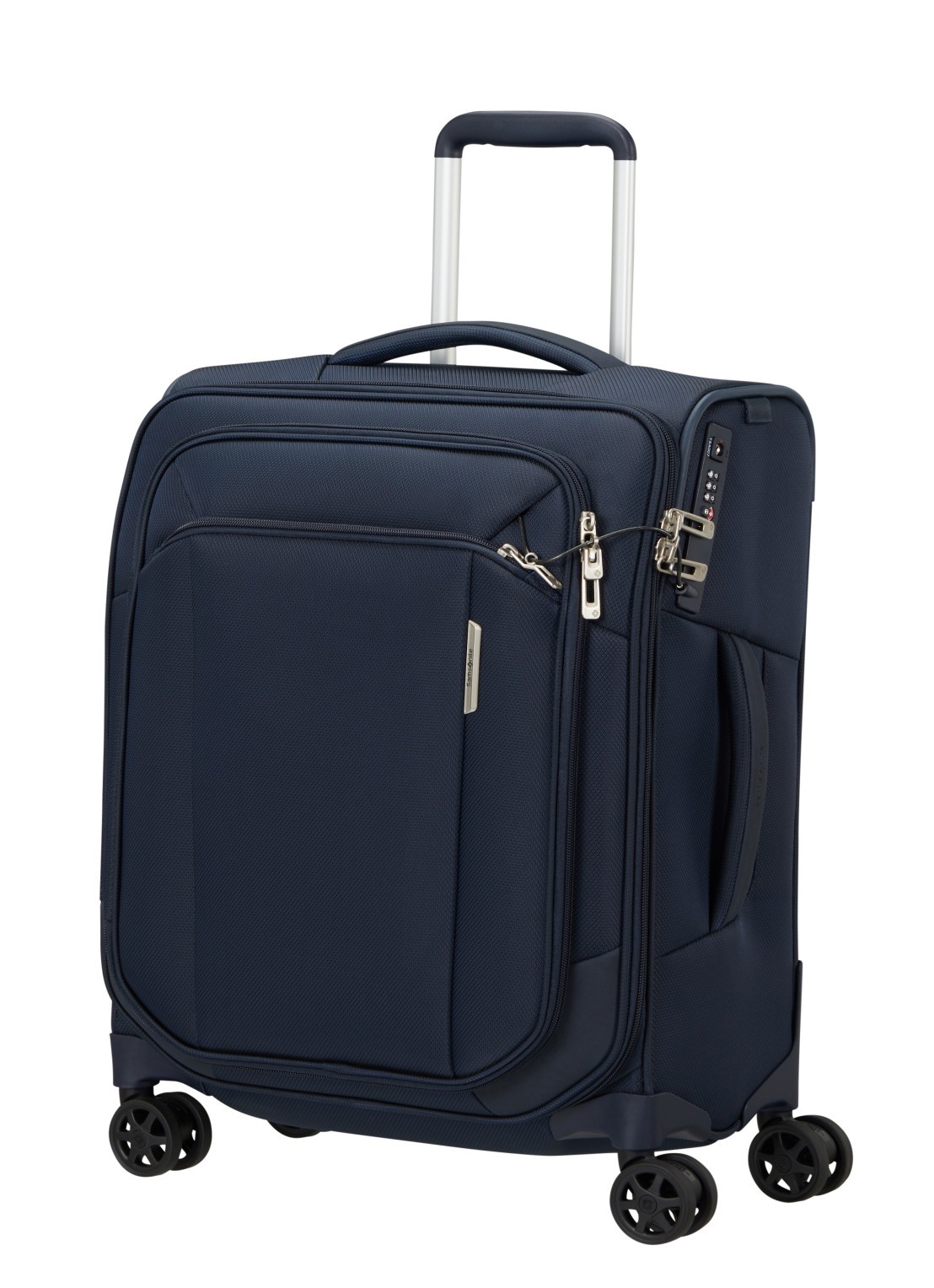 Samsonite Respark spinner 55 cm - voorkant 2 donkerblauw