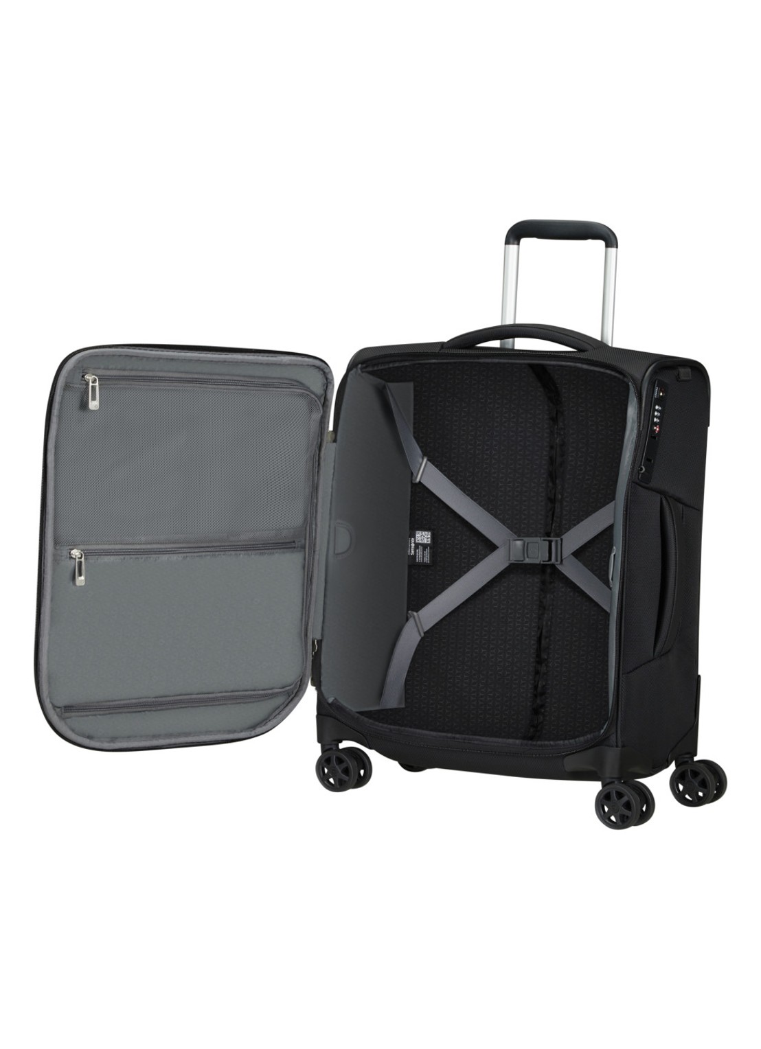 Samsonite Respark spinner 55 cm - detail 3 zwart